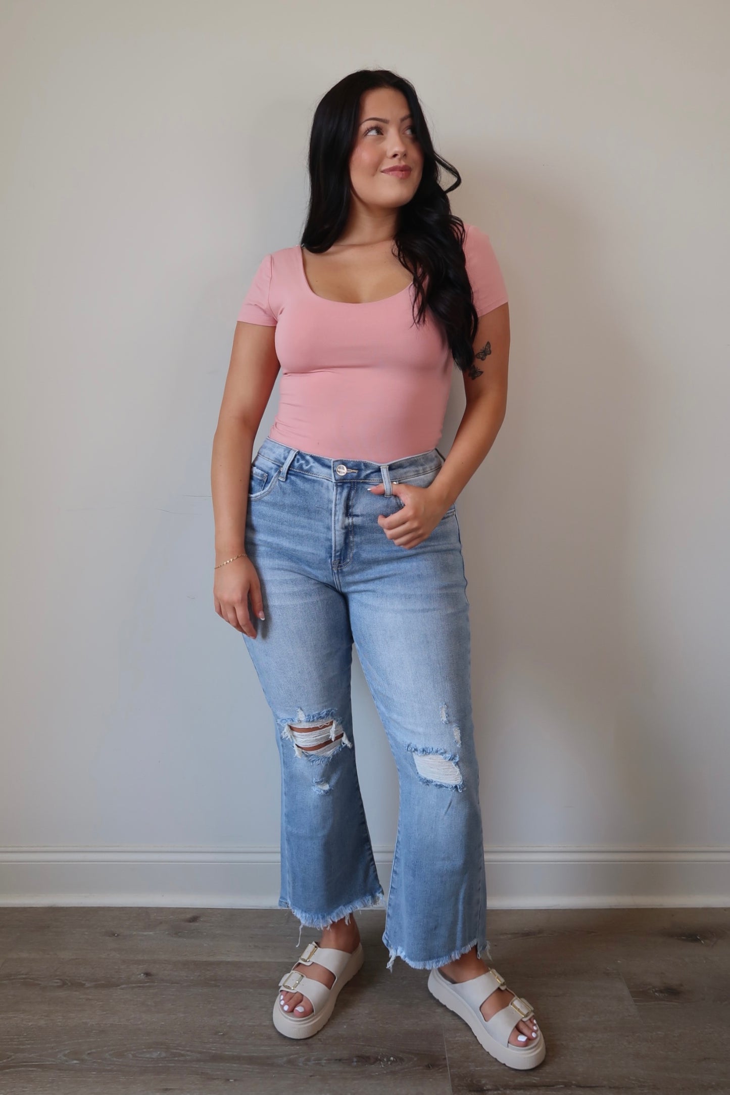 Buttery Basic Scoop Neck Top