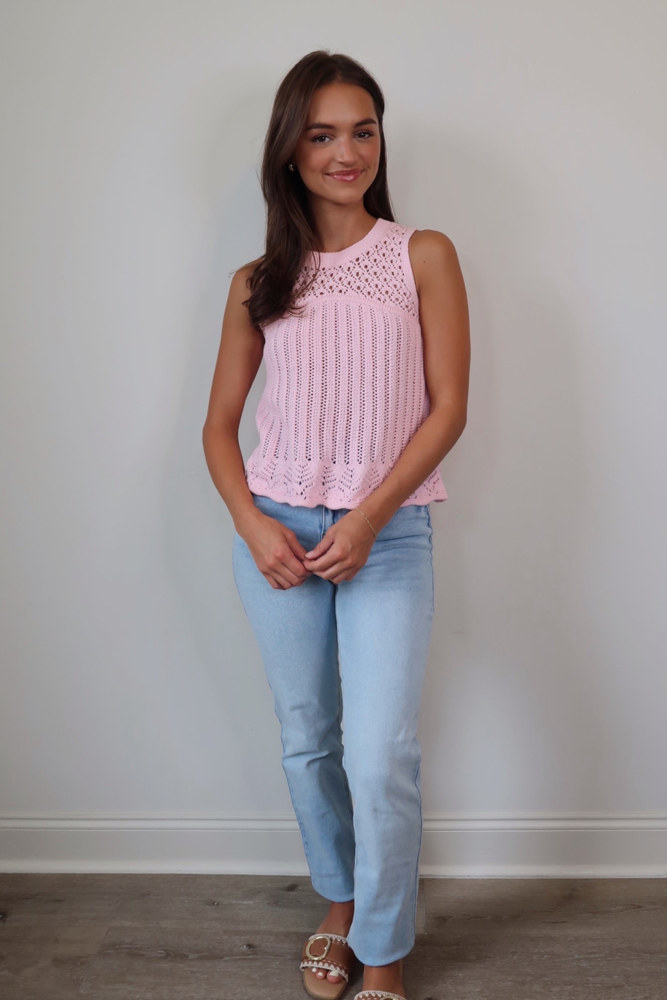 DOORBUSTER Touch of Pink Knit Top