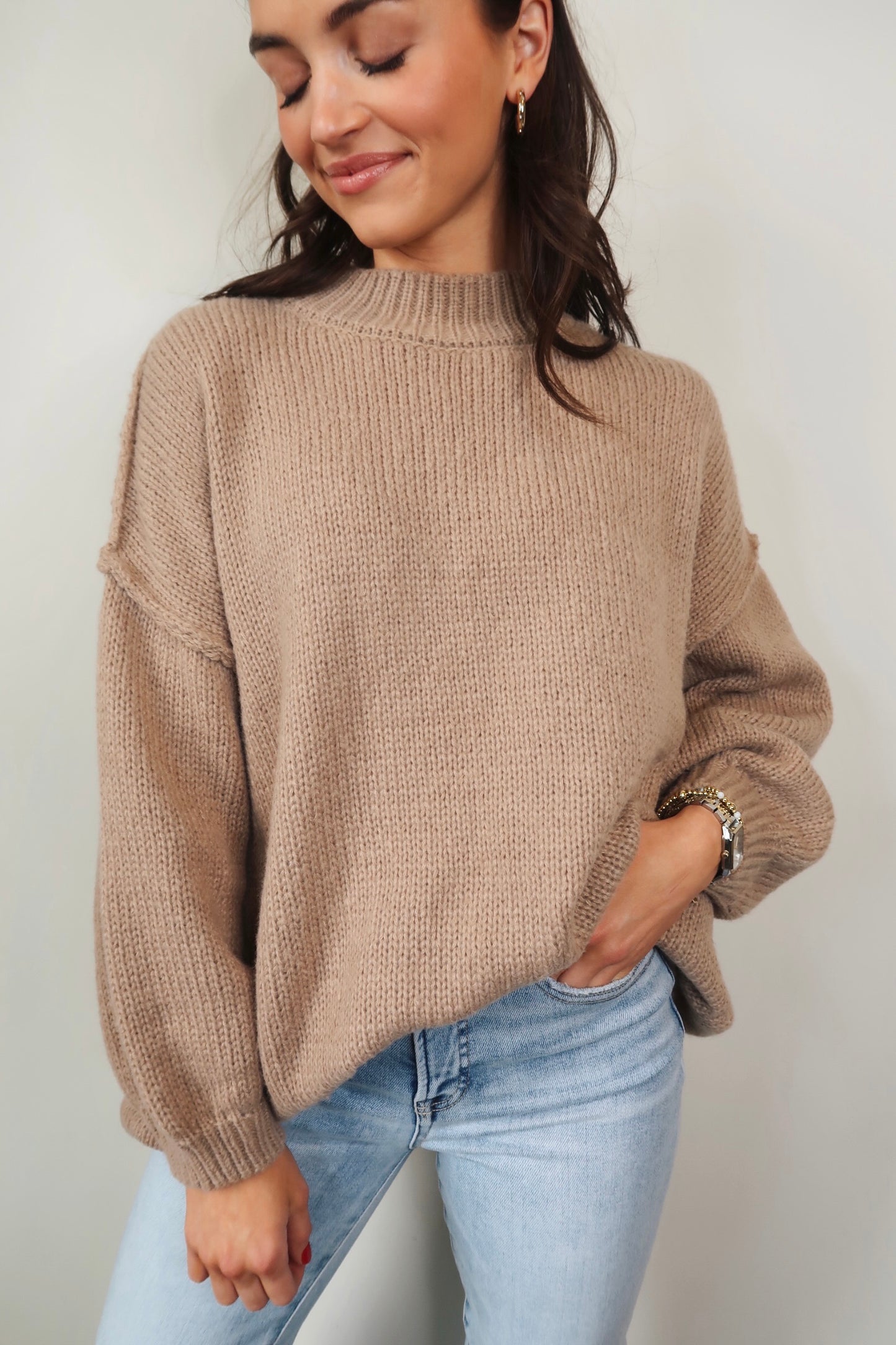 Better In Beige Sweater