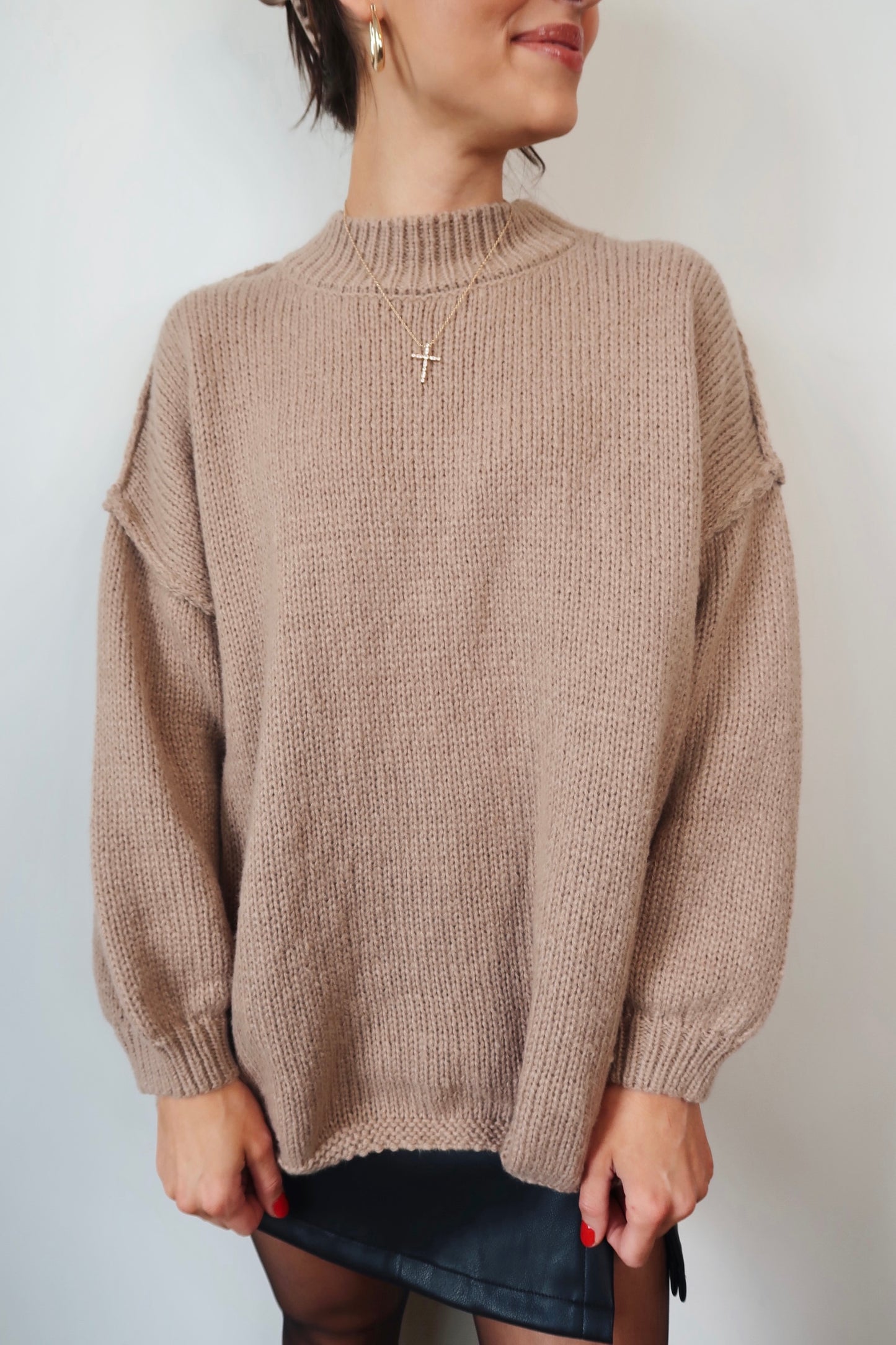 Better In Beige Sweater