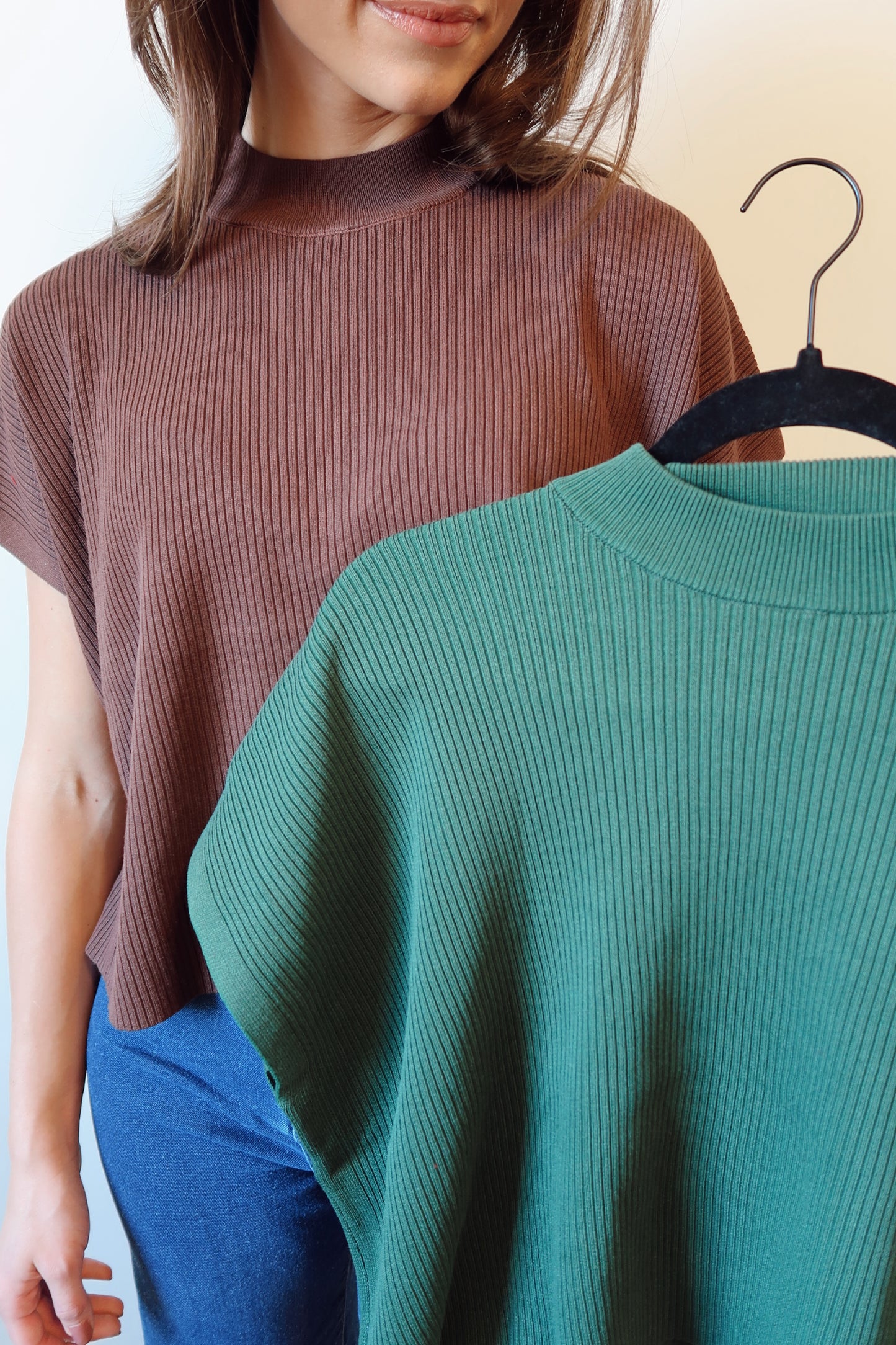 Run With It Mock Neck Top