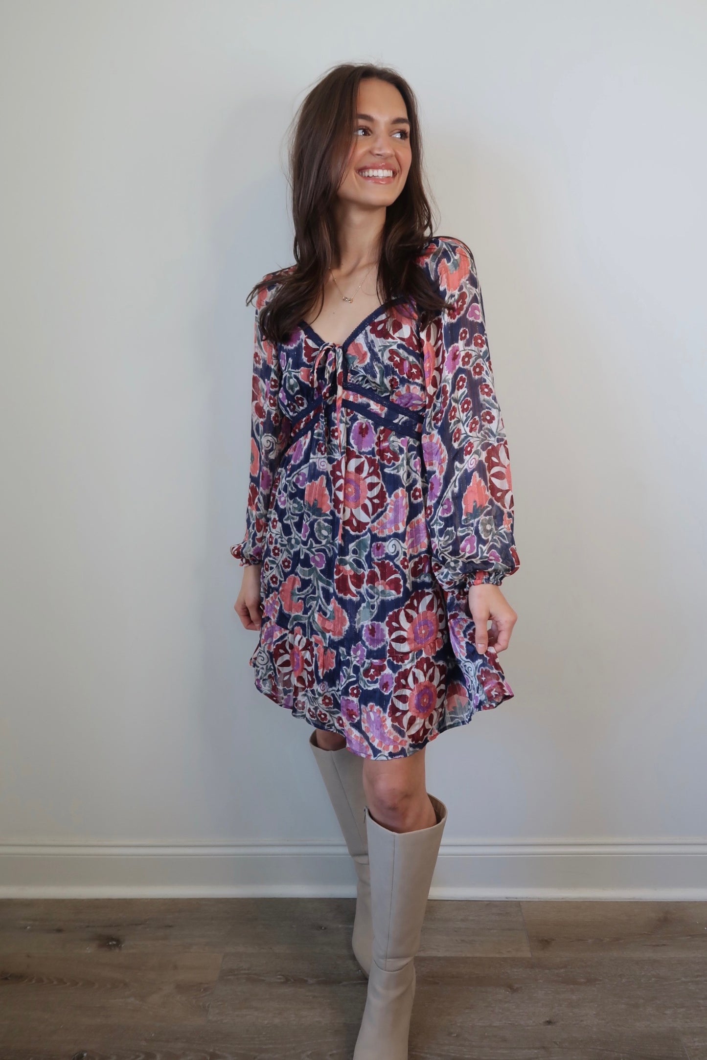The Little Lace Detailed Mini Dress