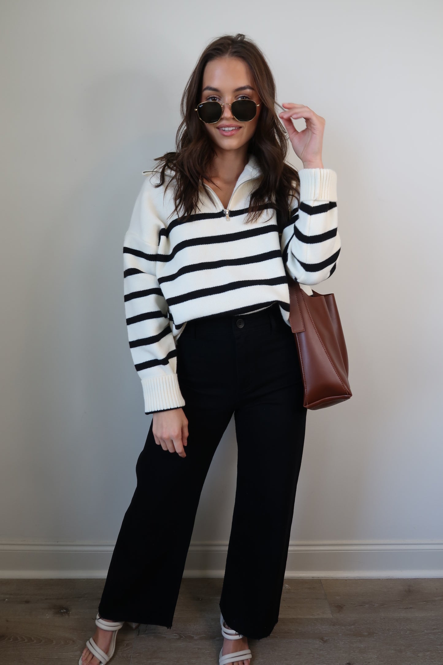 So Many Stripes Zip Pullover