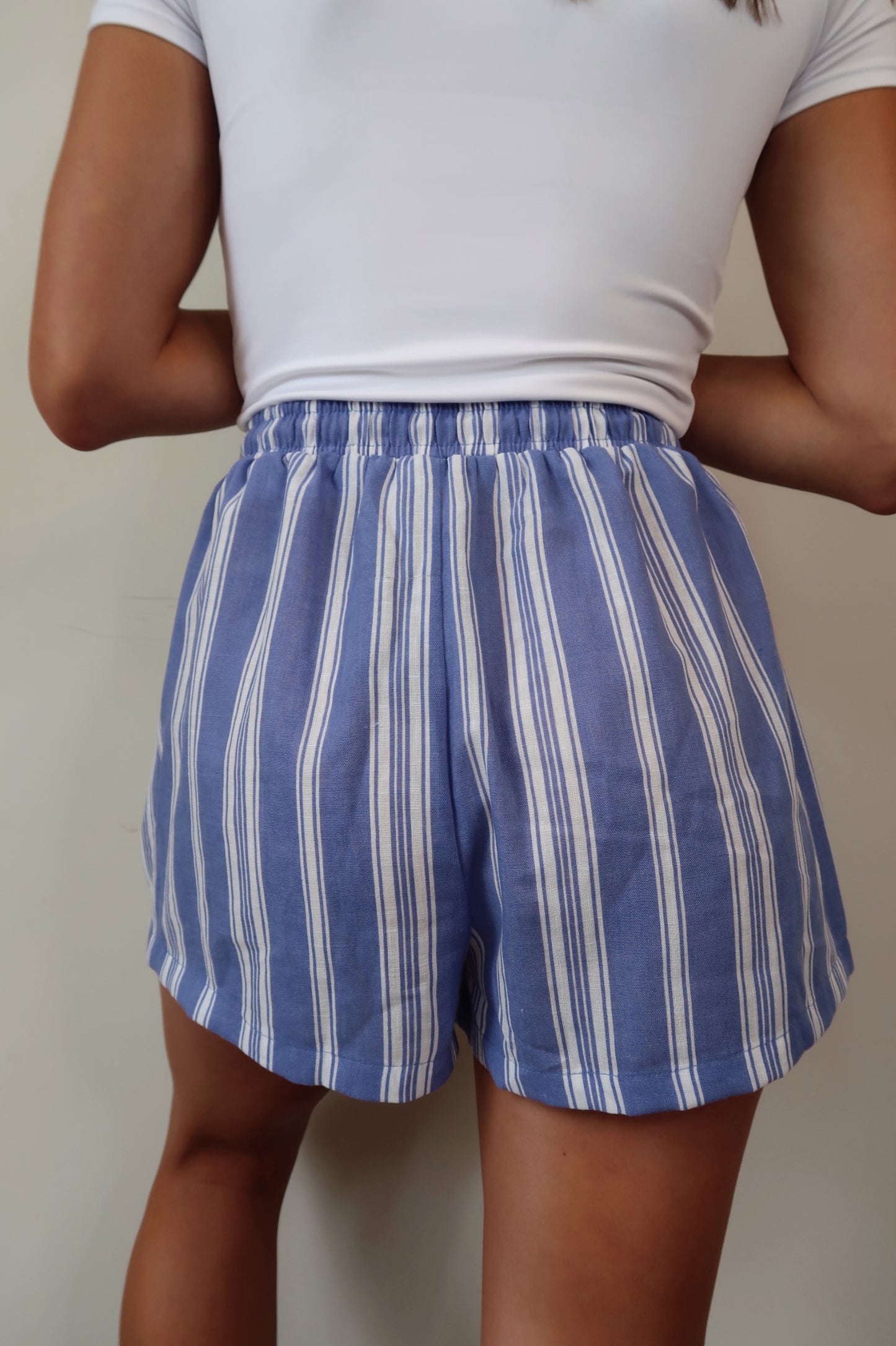 DOORBUSTER Striped with you Linen-Blend Shorts