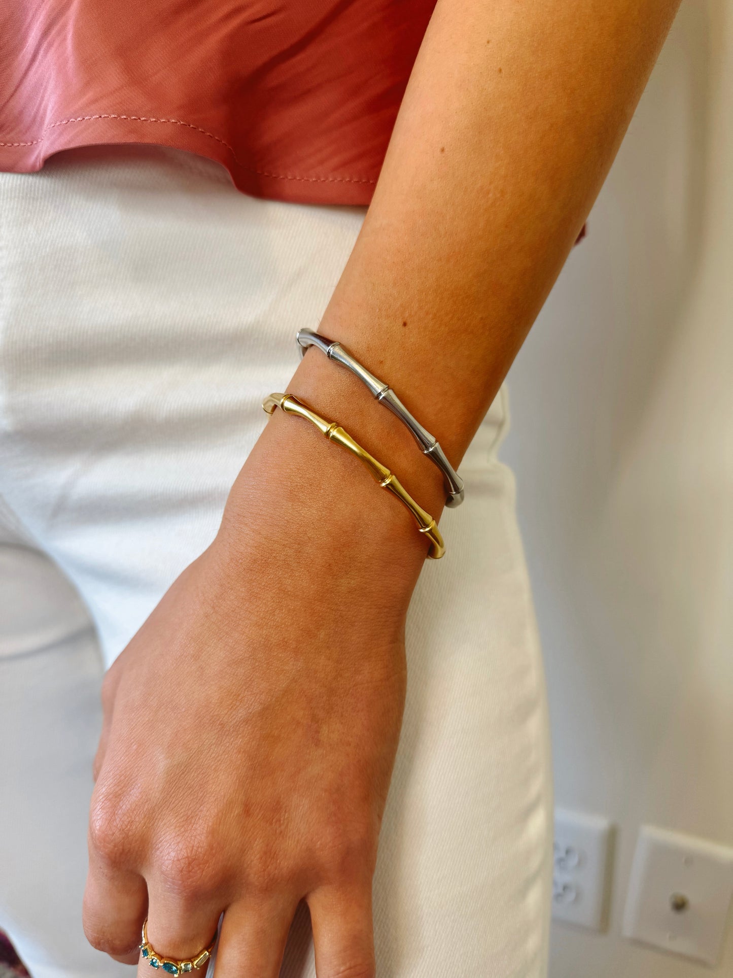 The Gabrielle Bamboo Cuff Bracelet