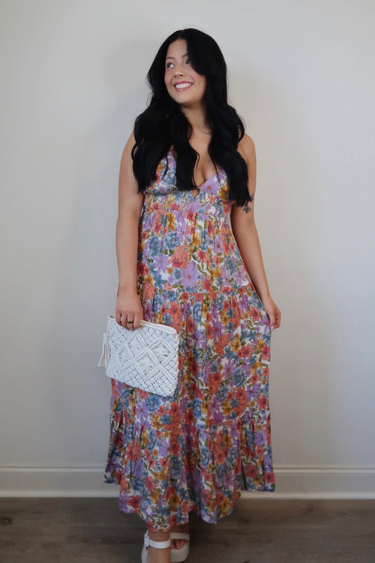 Off The Coast Floral Maxi Dress