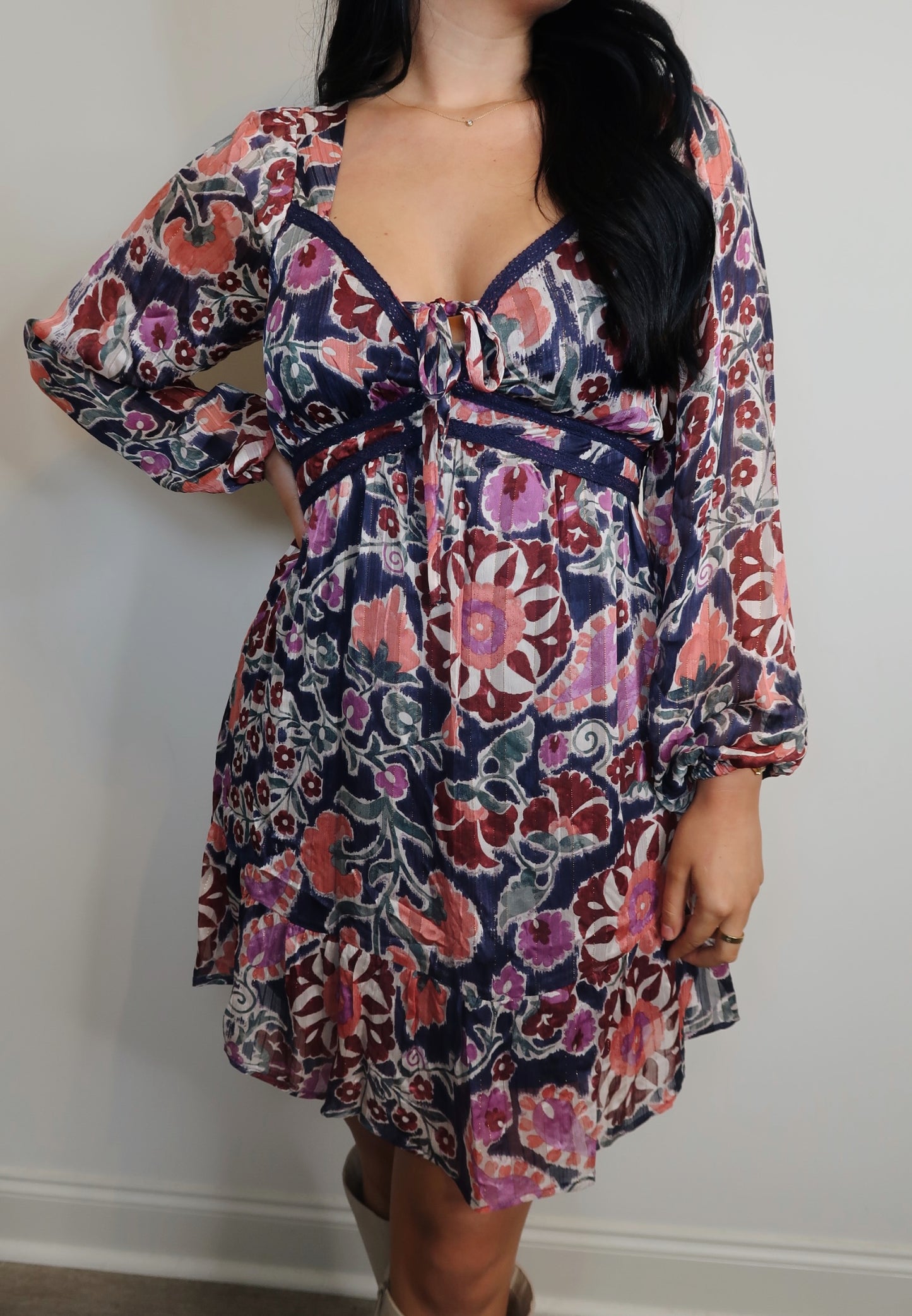 The Little Lace Detailed Mini Dress