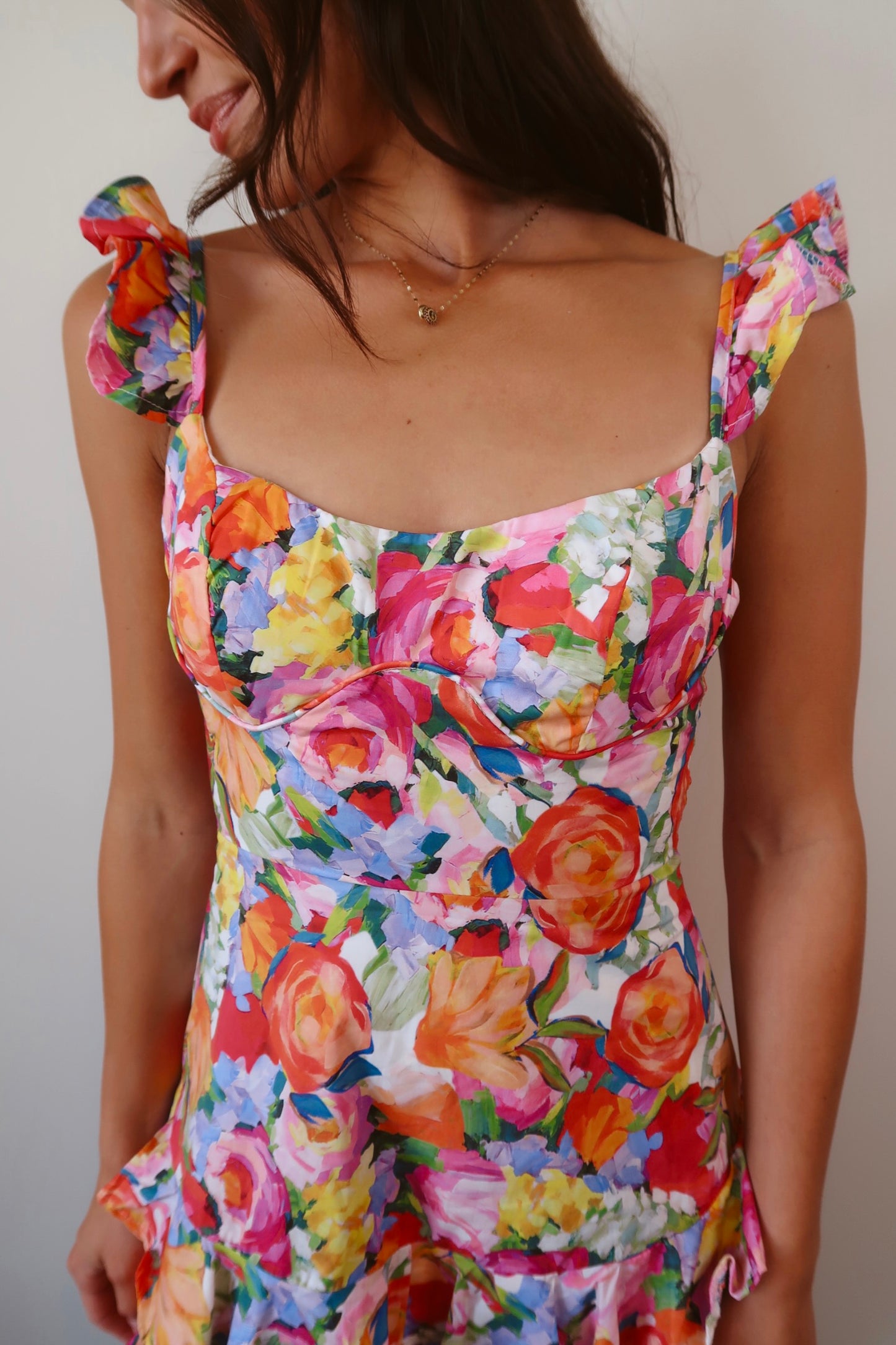 All Summer Long Floral Mini Dress