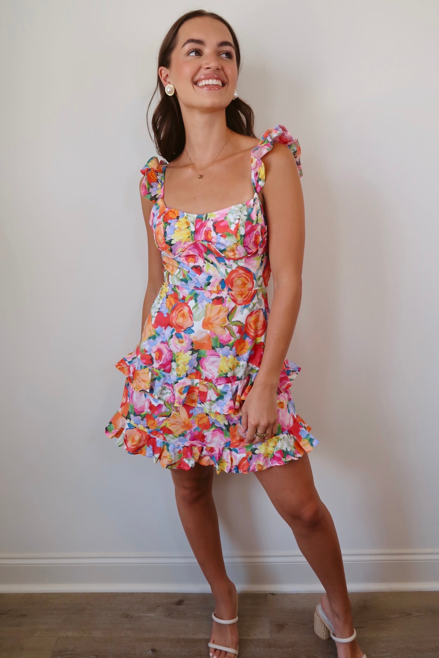 All Summer Long Floral Mini Dress