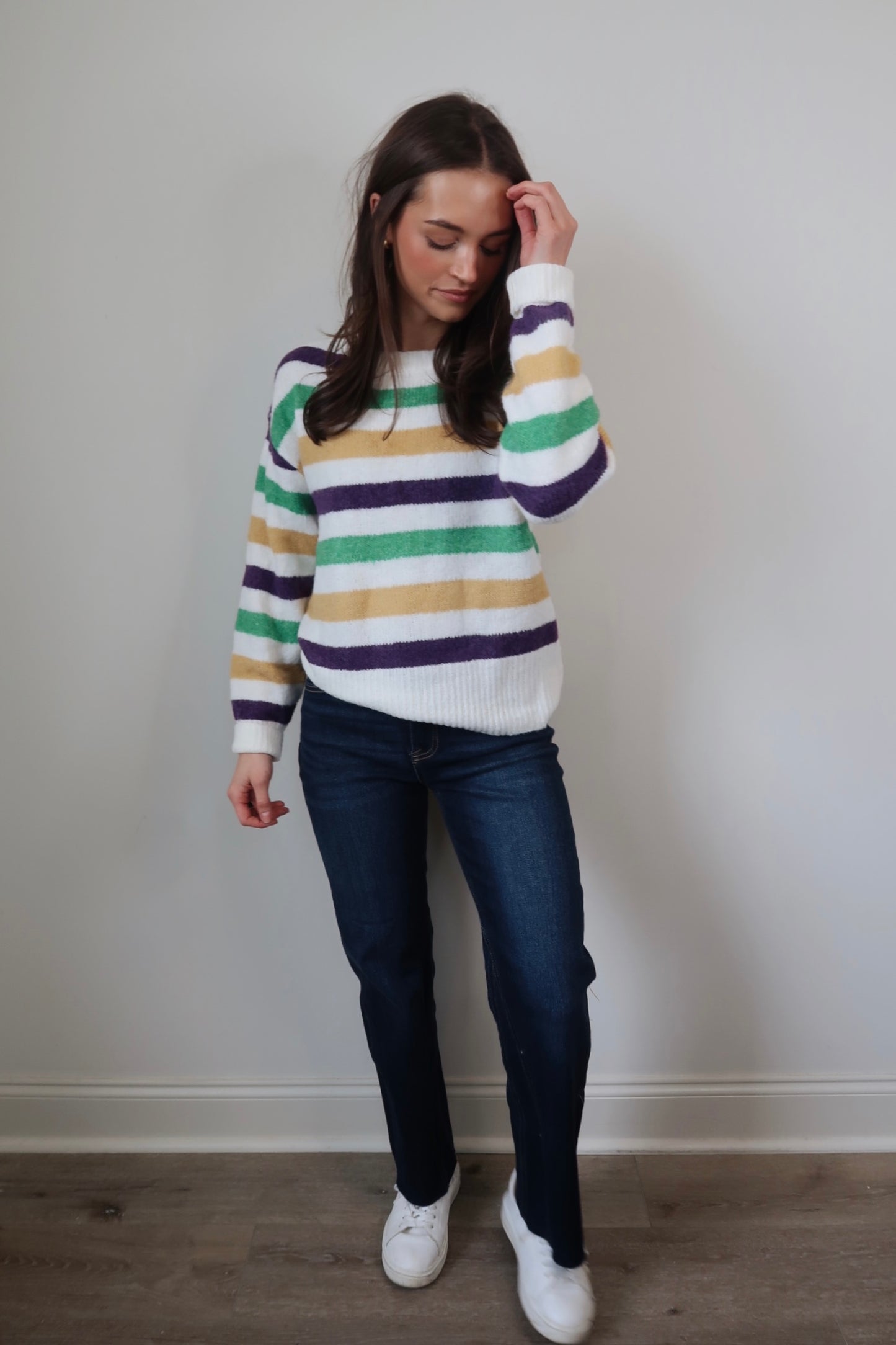 Let The Good Times Roll Striped Sweater