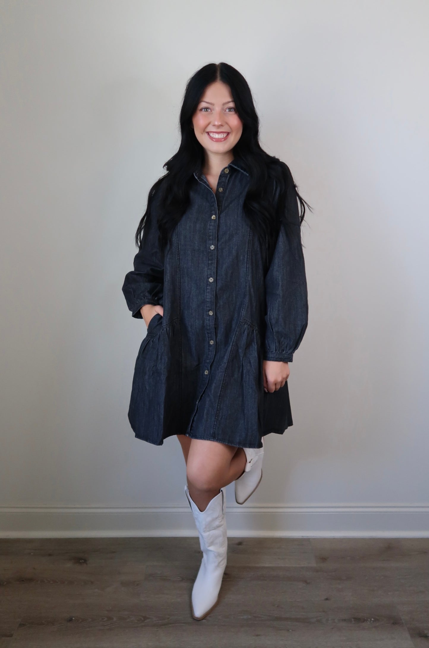 The Darling Denim Dress