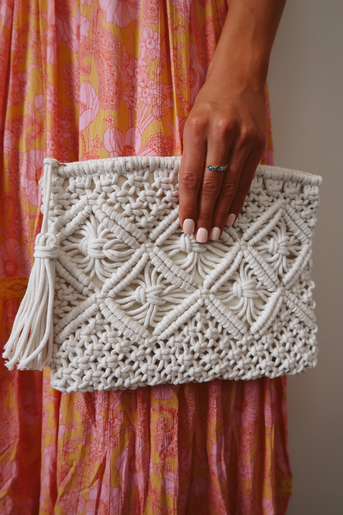 Strolling Beachside Crochet Clutch