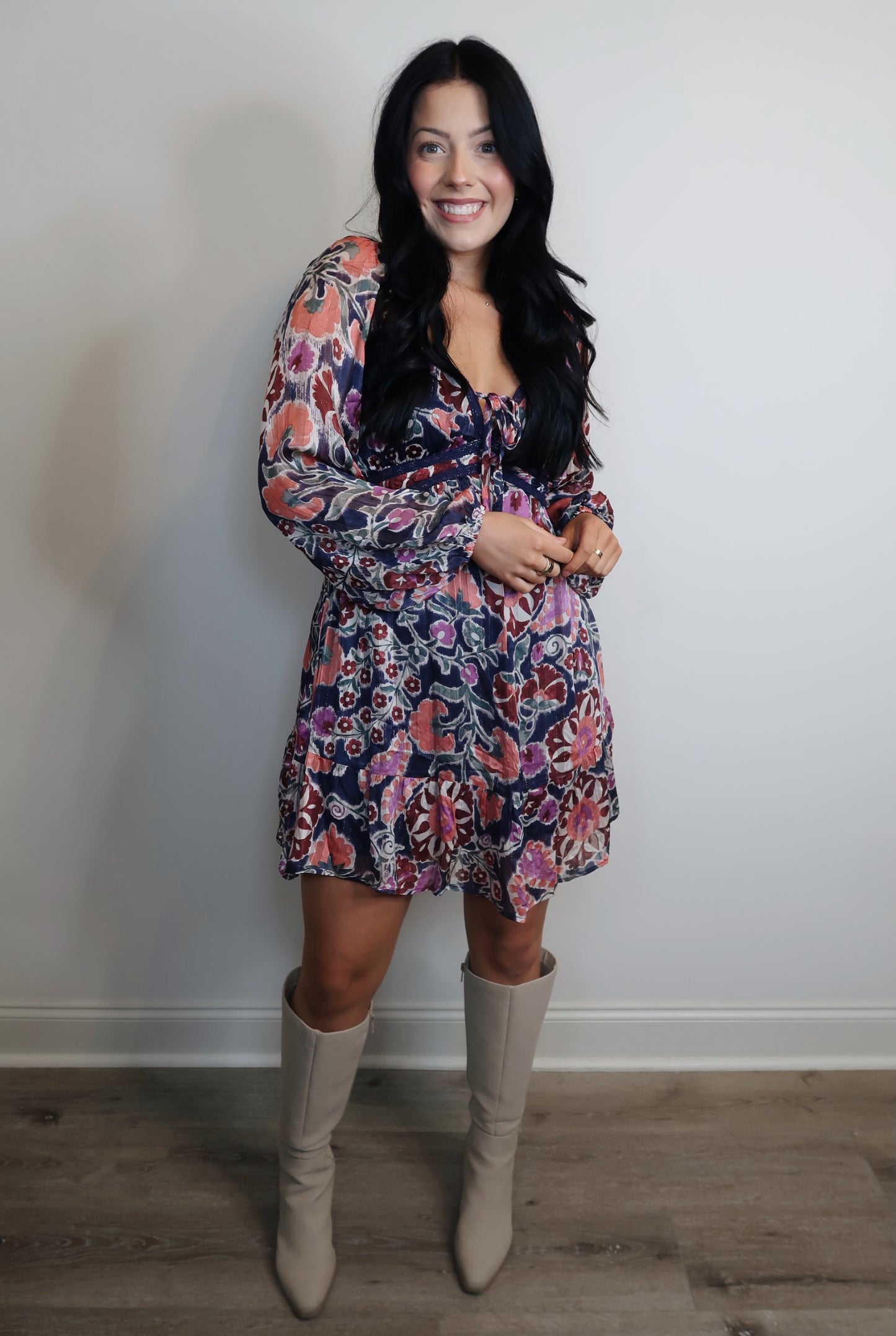 The Little Lace Detailed Mini Dress