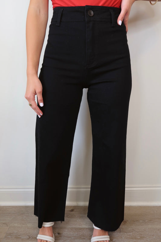 Back to Black Wide Leg Denim