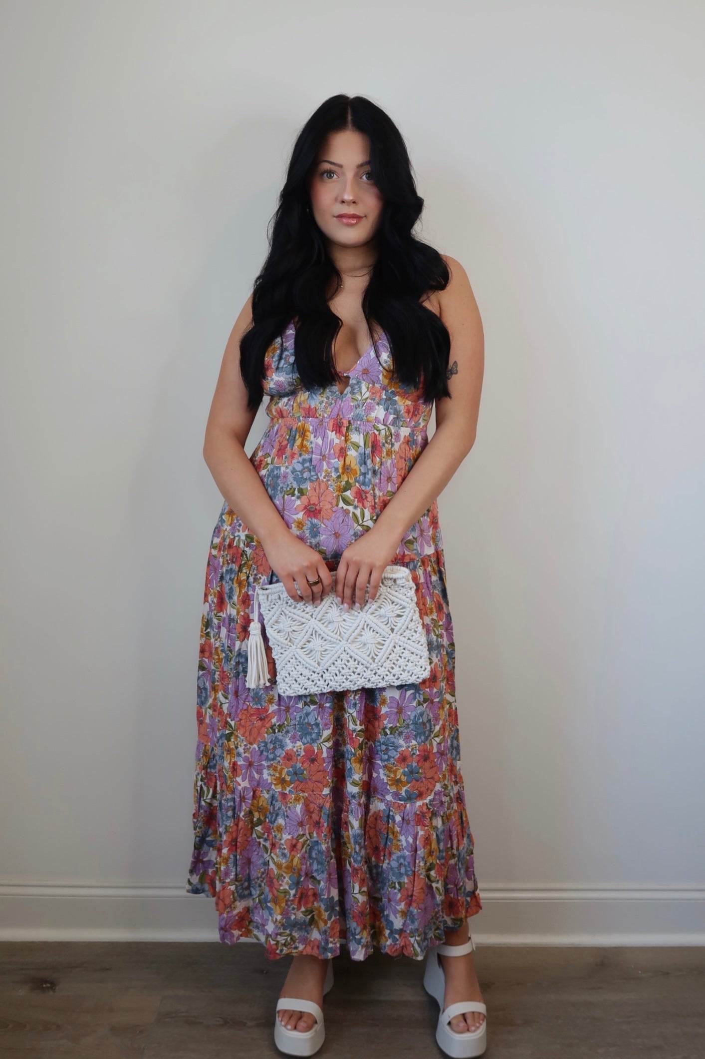 Off The Coast Floral Maxi Dress