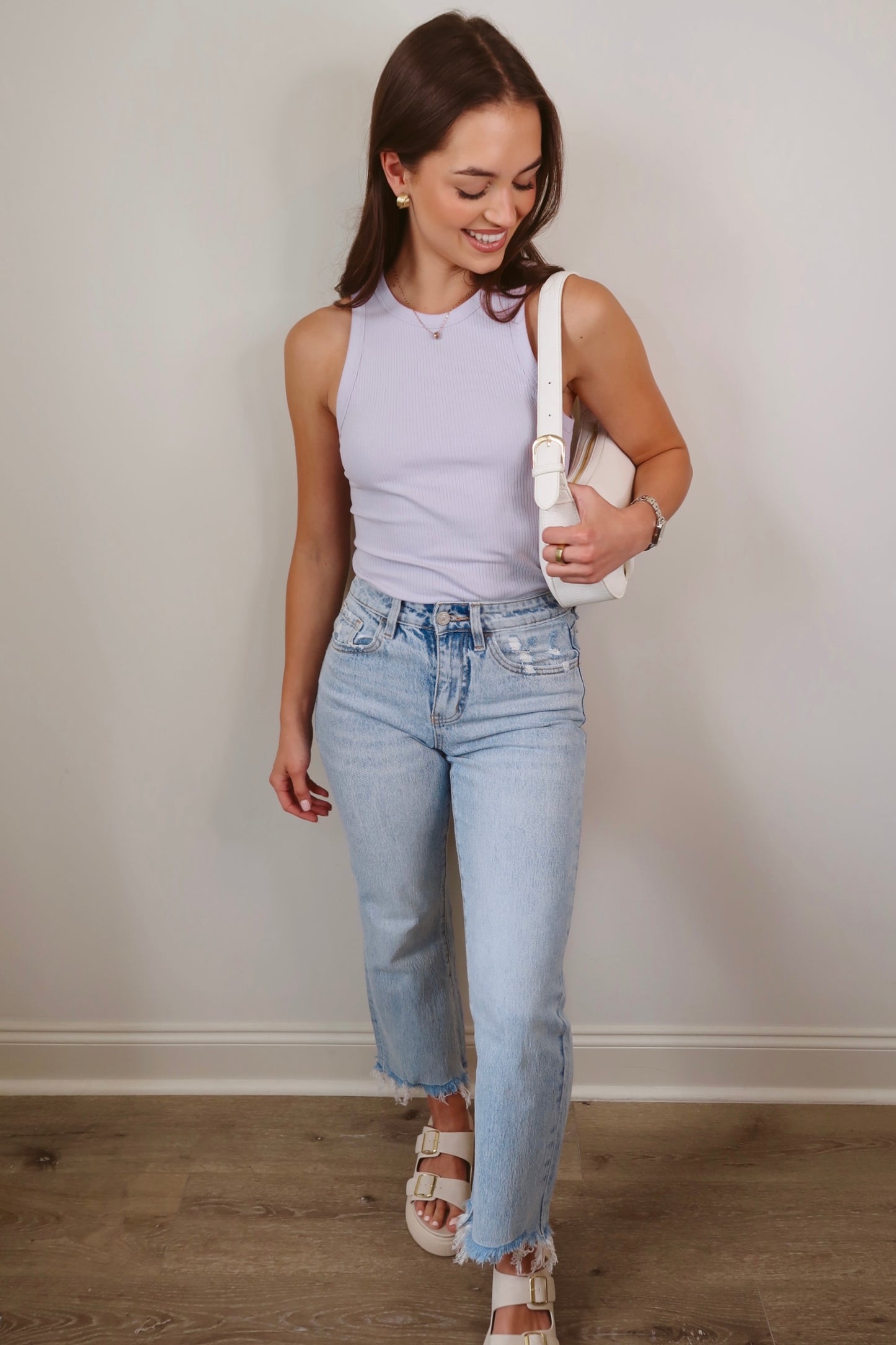 The Berkeley High Rise Crop Flare Denim