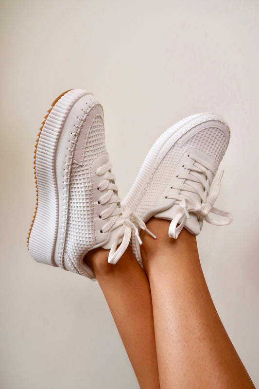 In Style Waffle Knit Sneakers