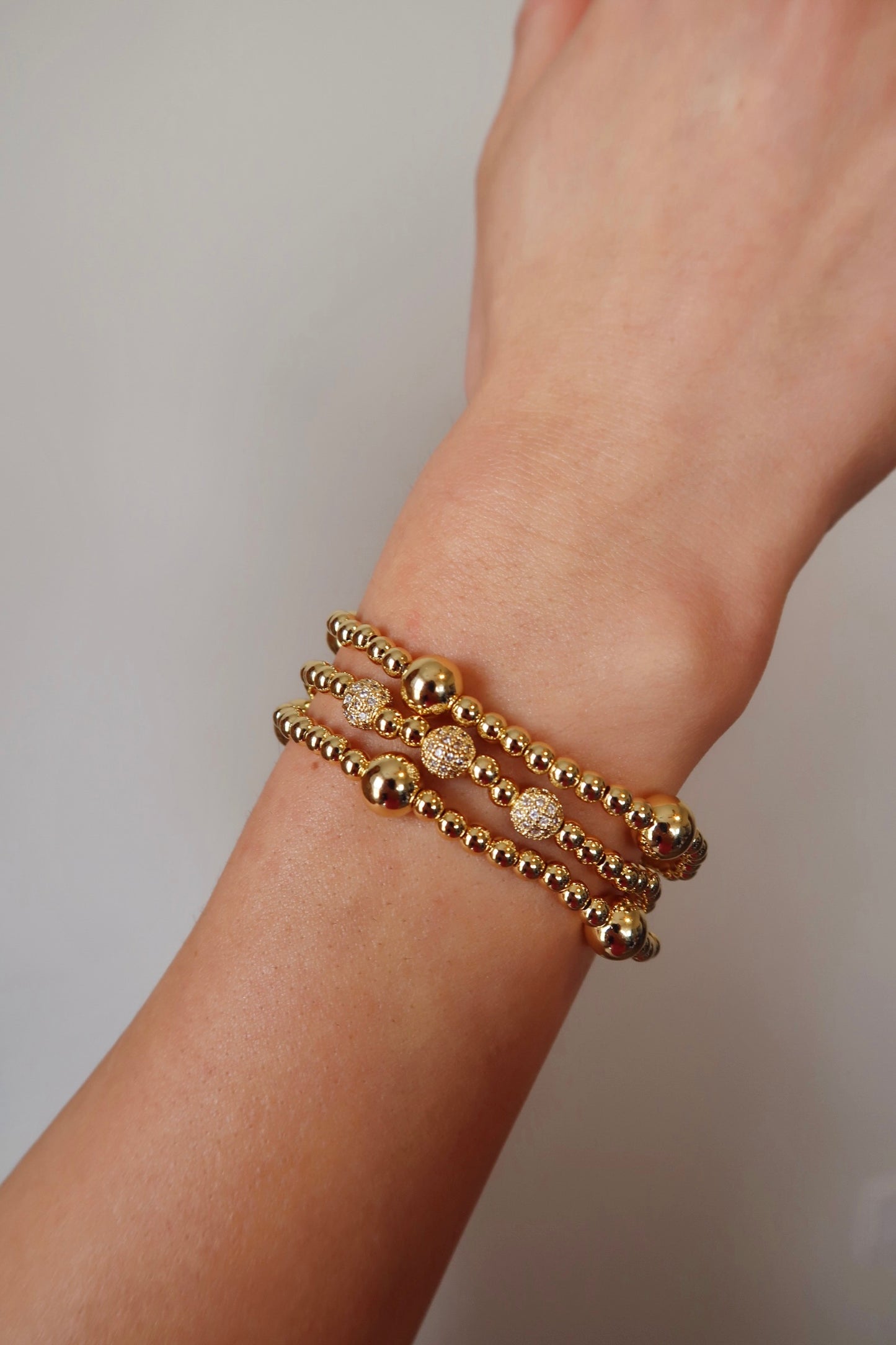 Hint Of Gold Rhinestone Bracelet