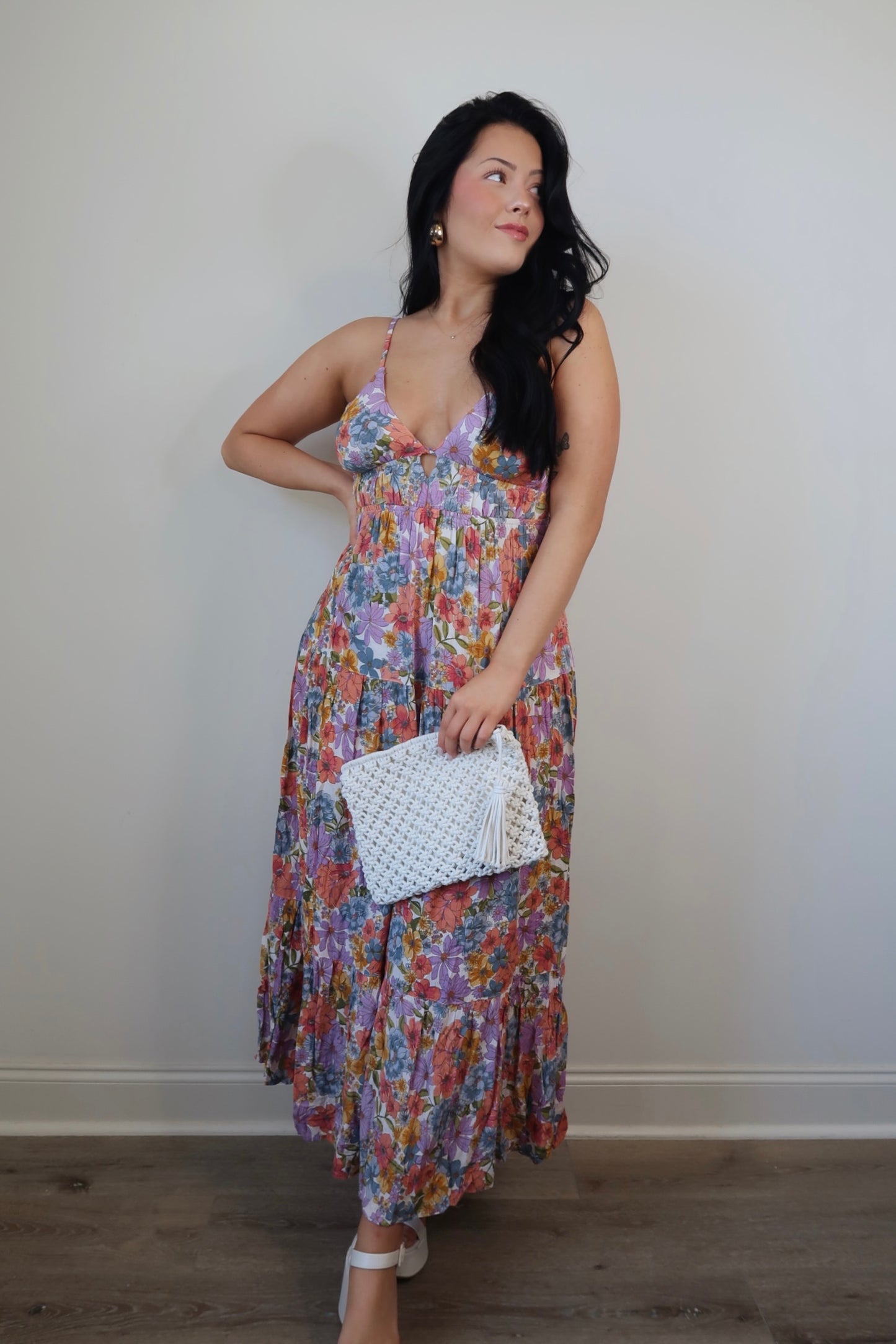 Off The Coast Floral Maxi Dress