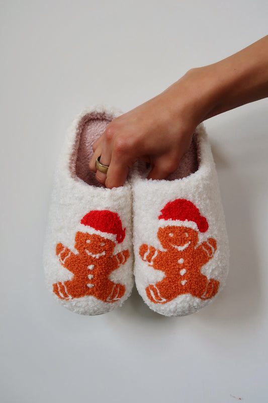 Gingerbread Christmas Slippers