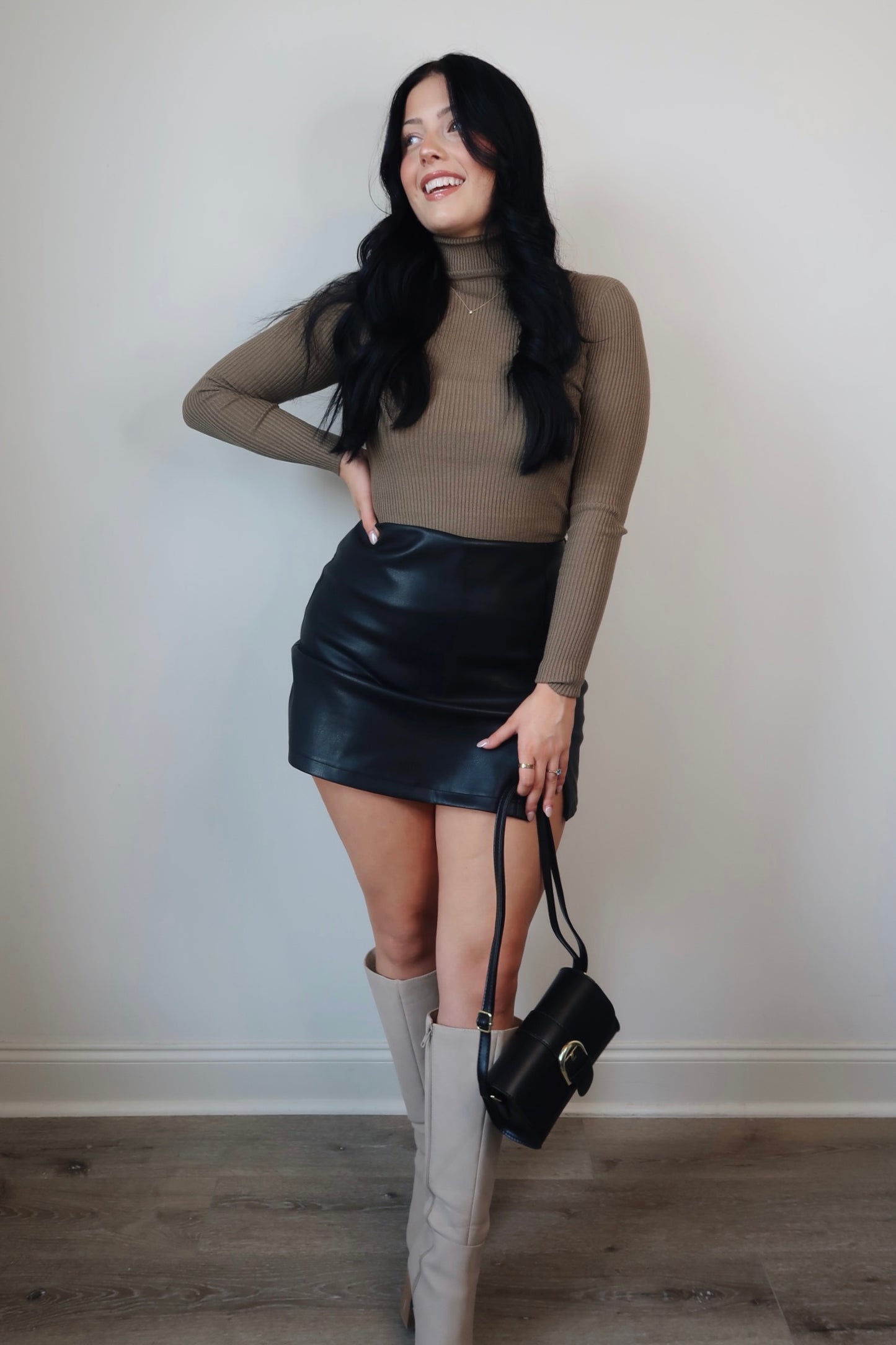 Talk Later Turtle Neck Top