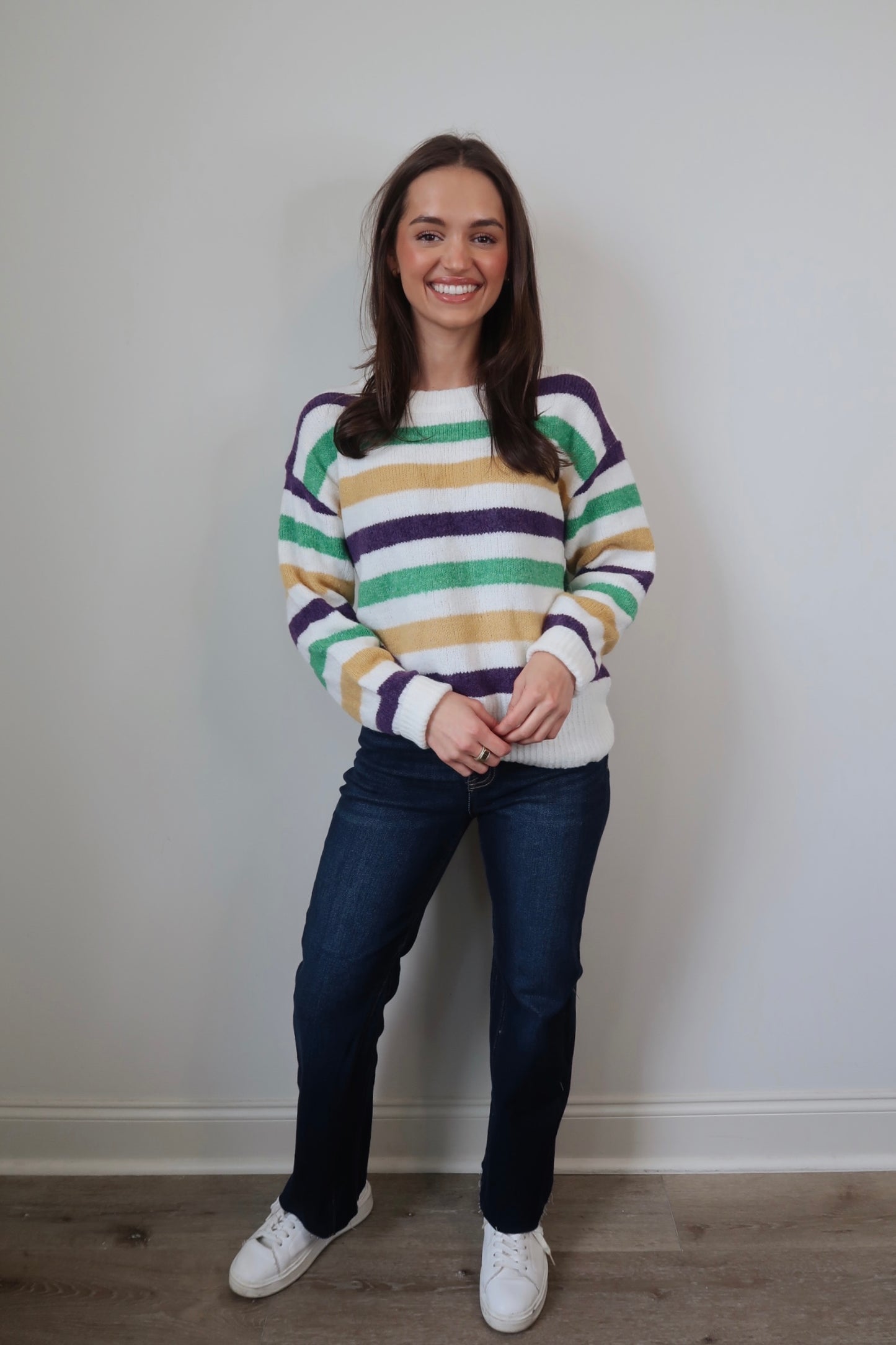 Let The Good Times Roll Striped Sweater