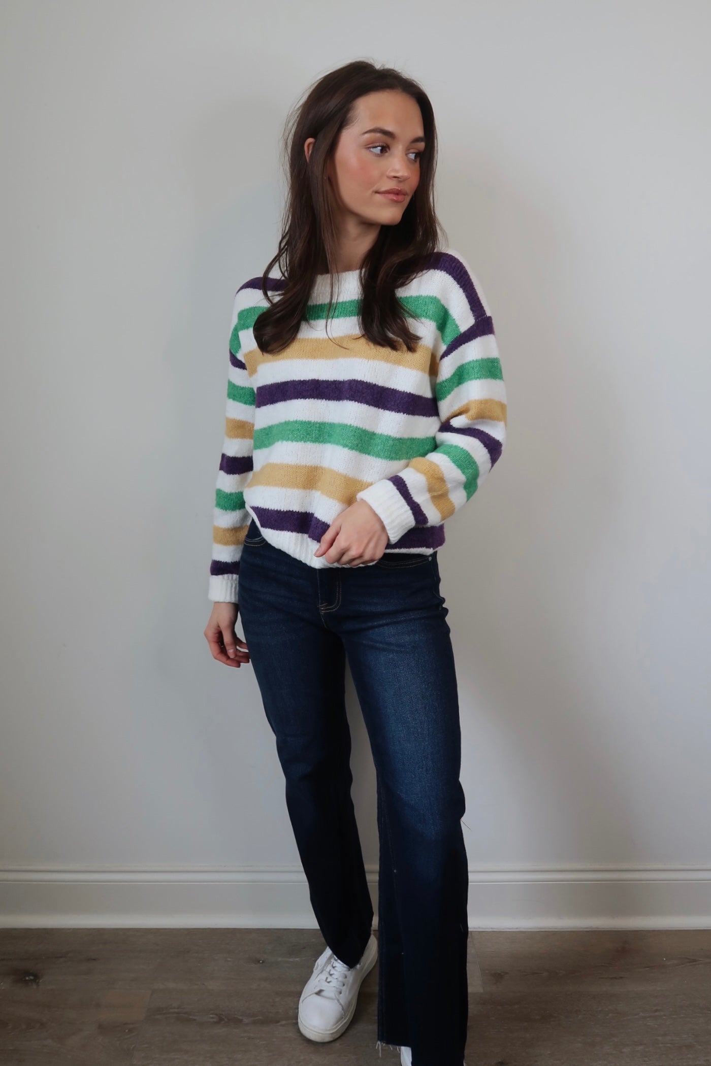 Let The Good Times Roll Striped Sweater