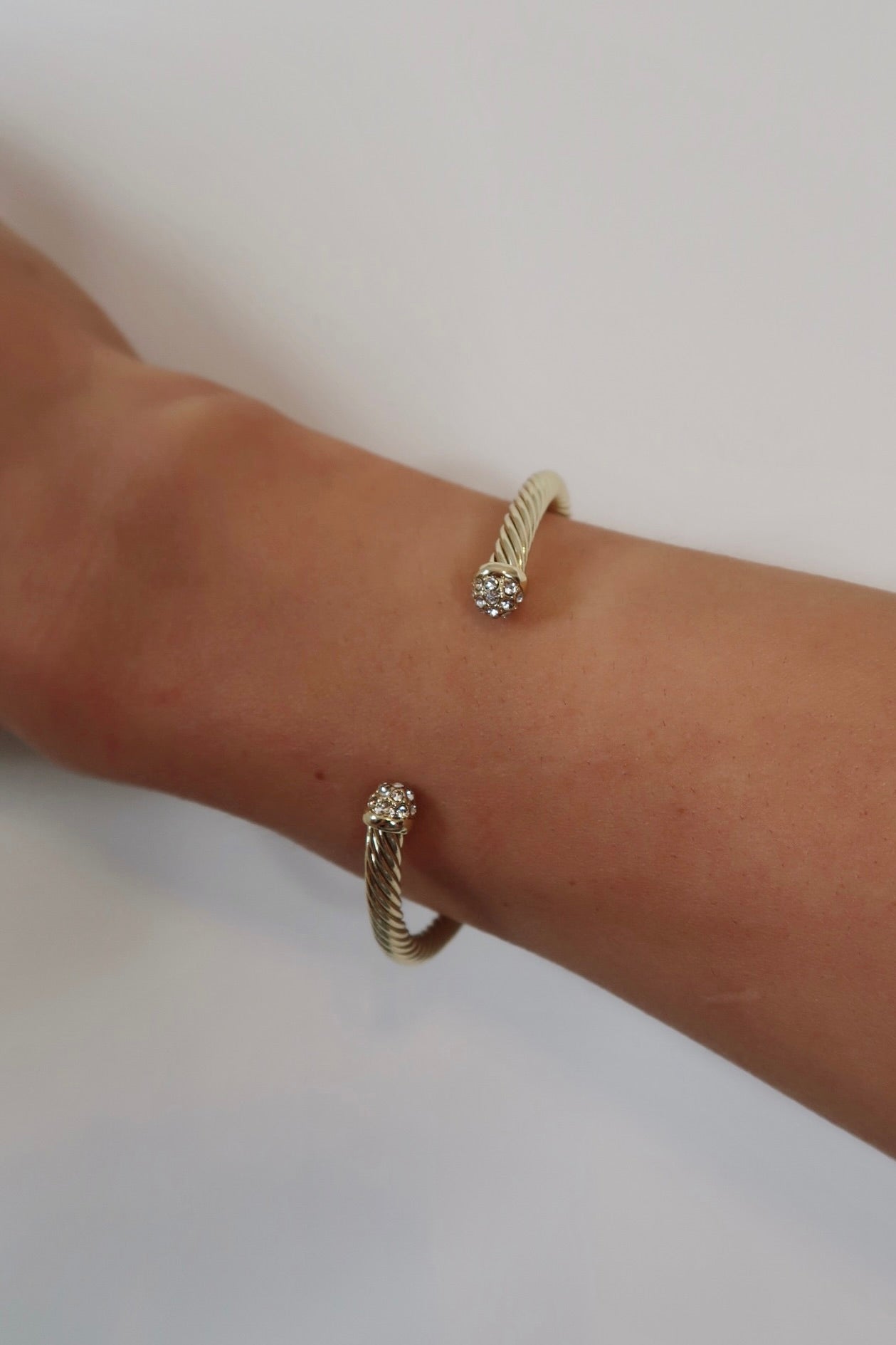 Stack It Up - Double Rhinestone Cuff