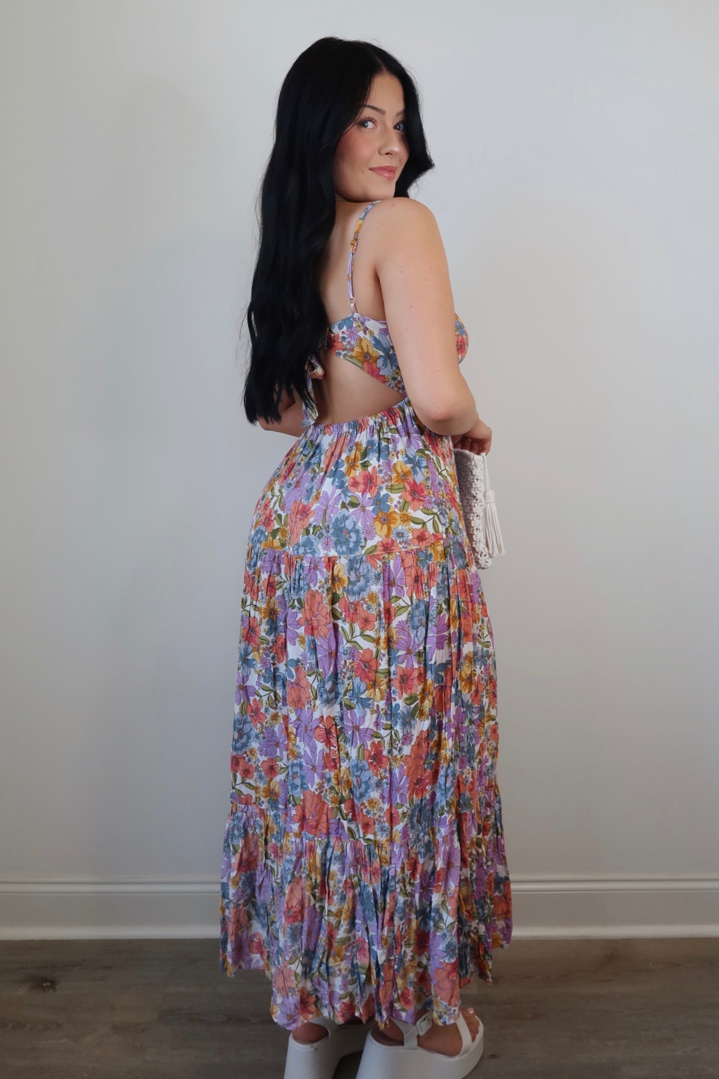 Off The Coast Floral Maxi Dress