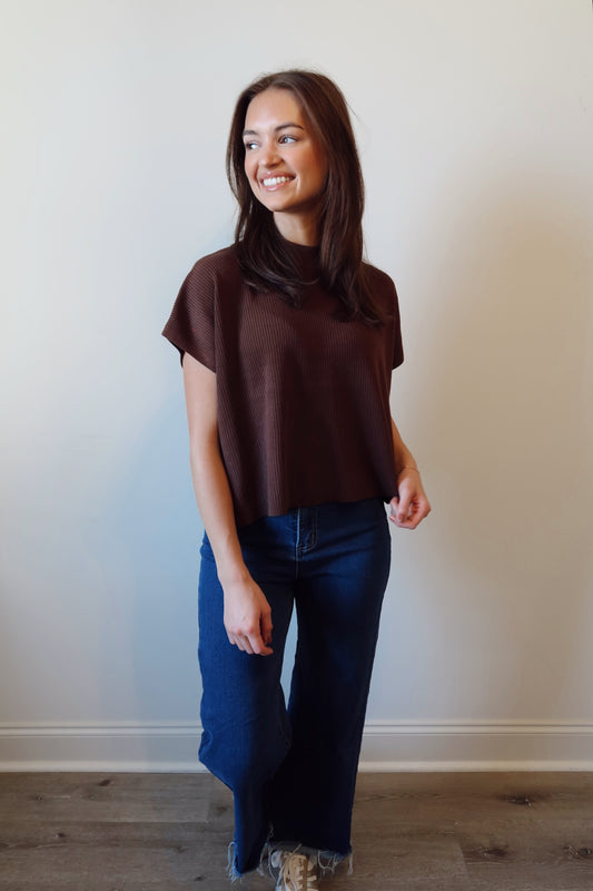 Run With It Mock Neck Top