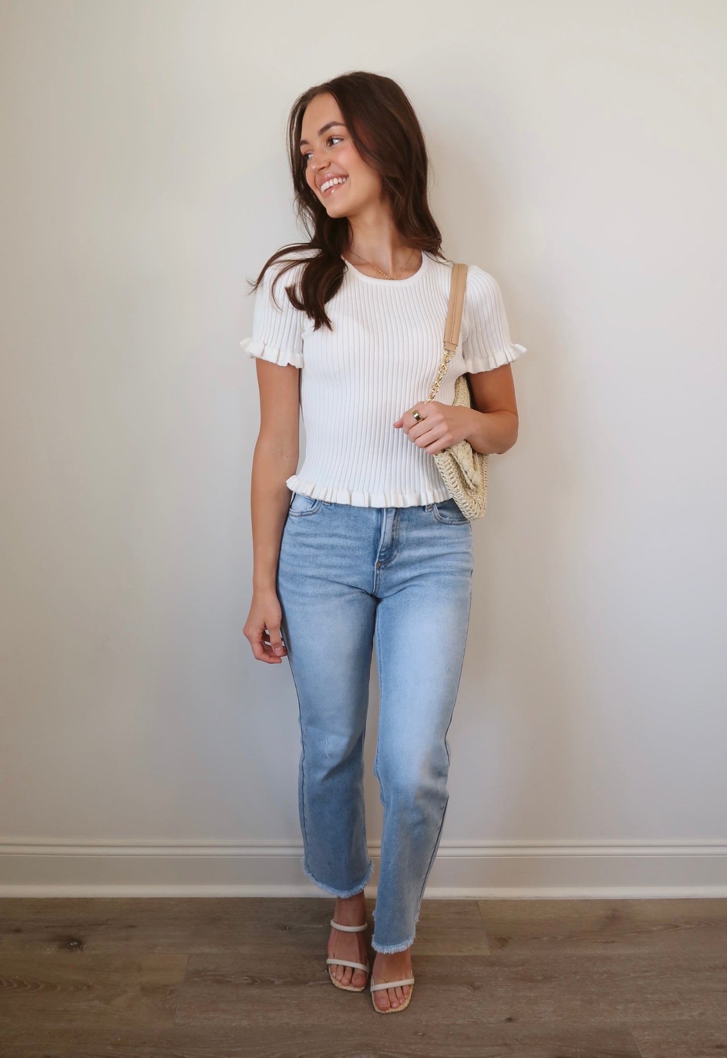 The Aspen Crop Flare Denim