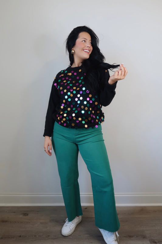 Meet Me At The Parade Spangled Pullover