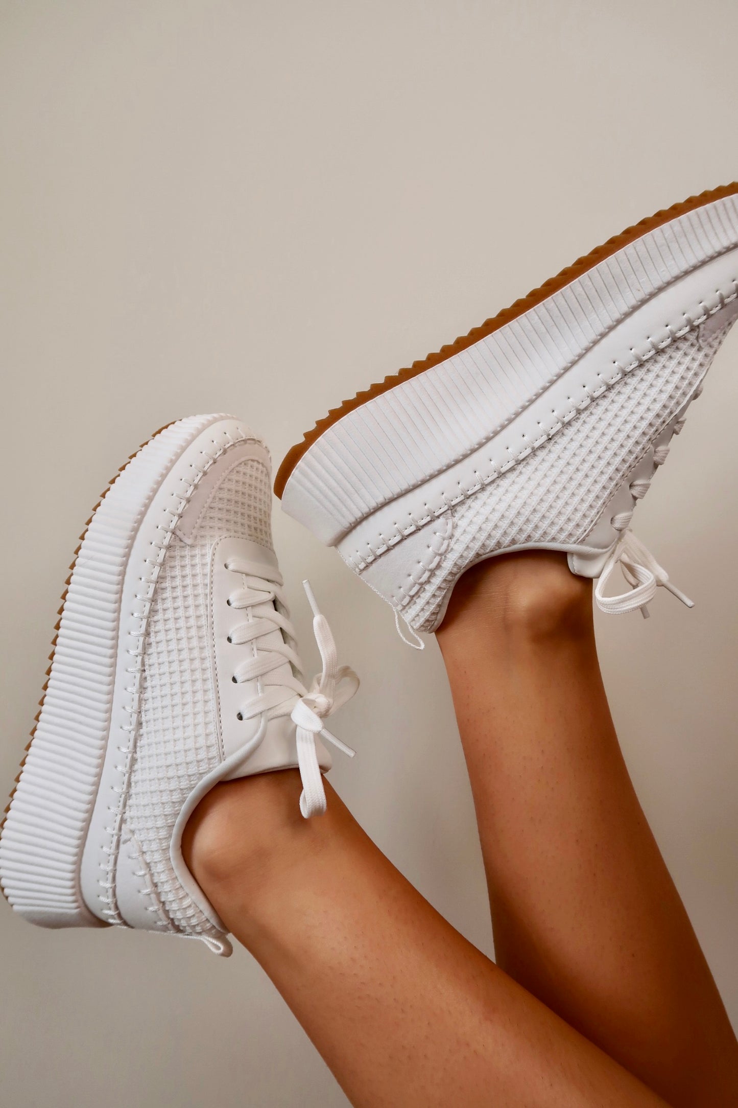 In Style Waffle Knit Sneakers