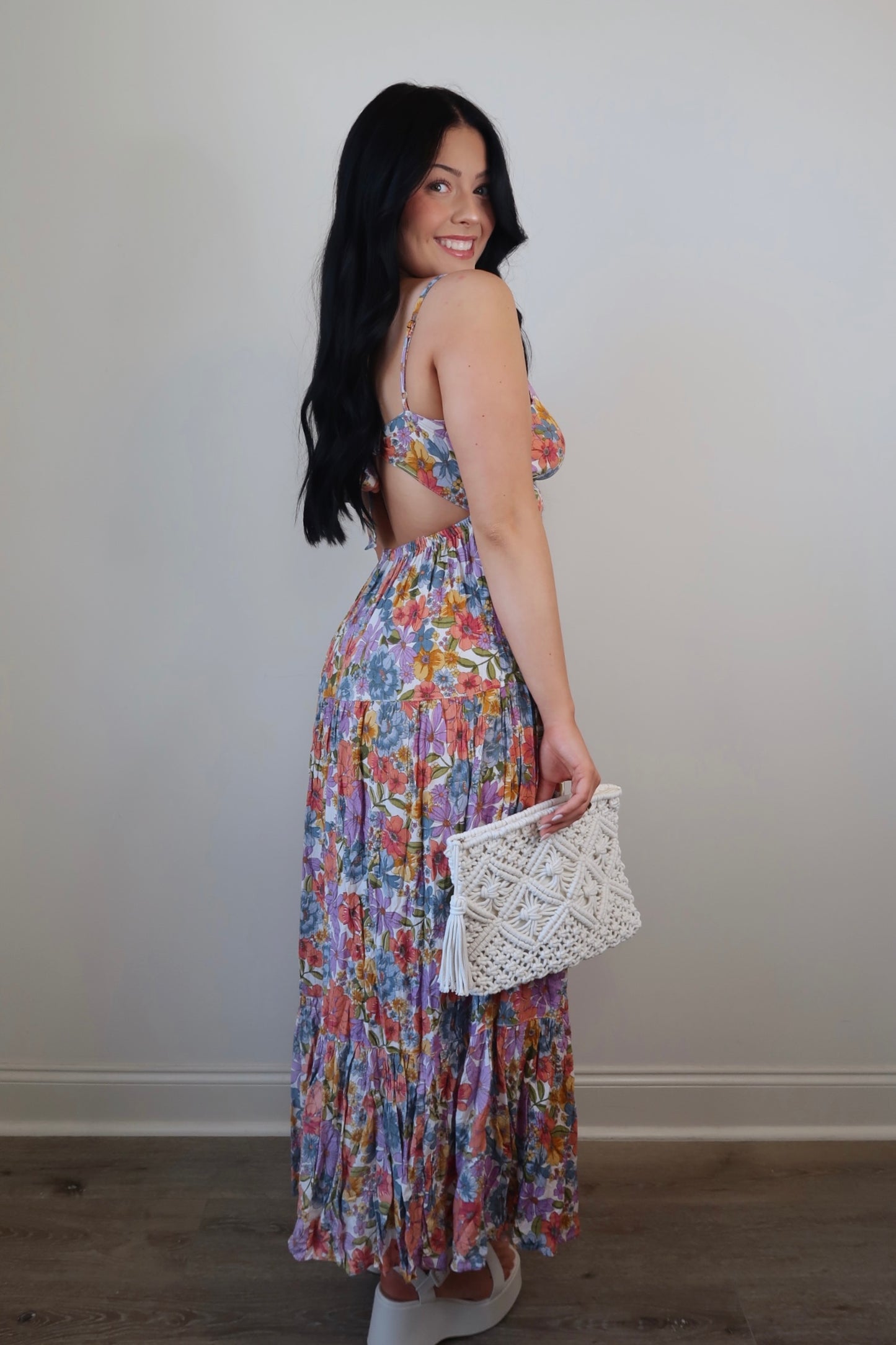 Off The Coast Floral Maxi Dress