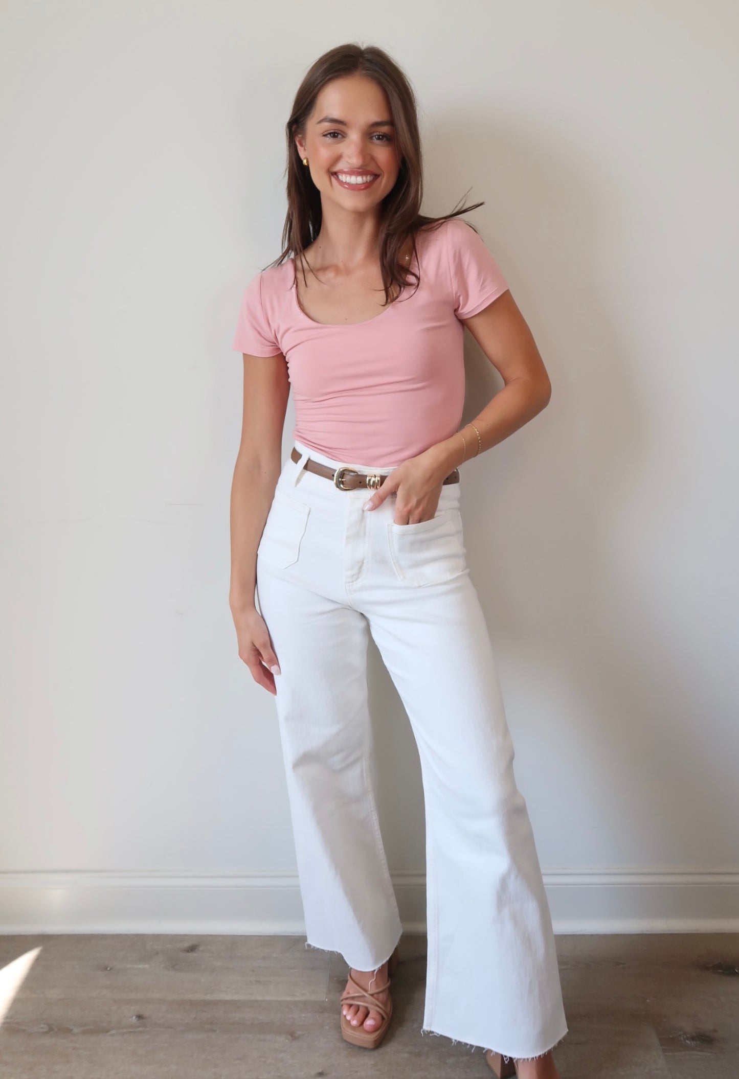 Buttery Basic Scoop Neck Top
