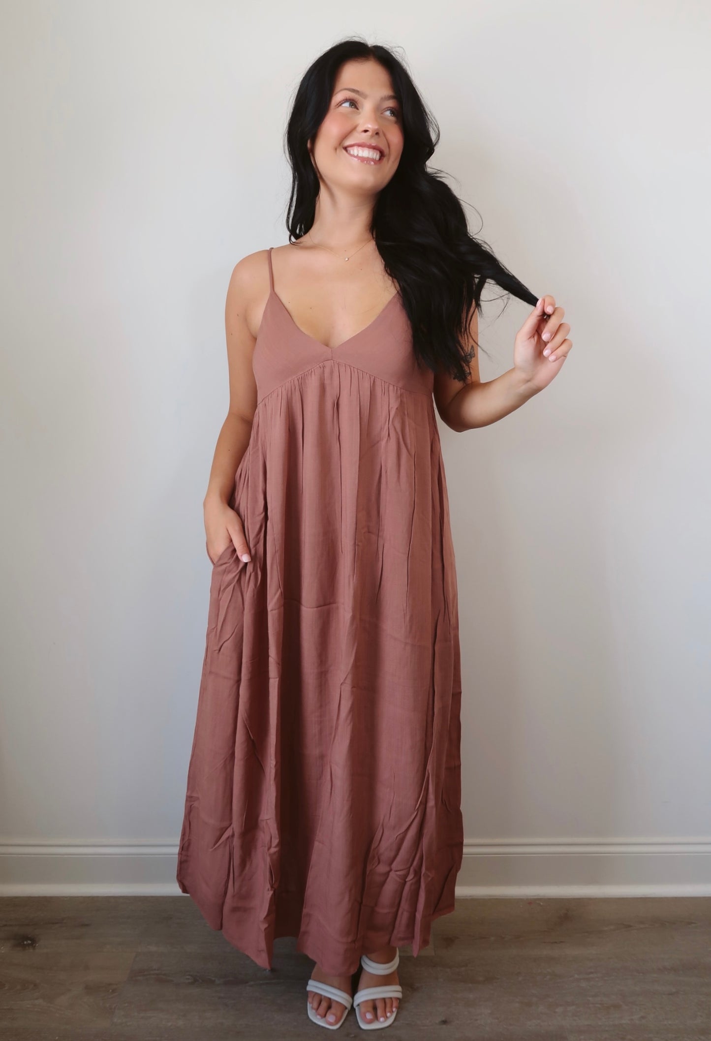 All Yours Terracotta Maxi Dress