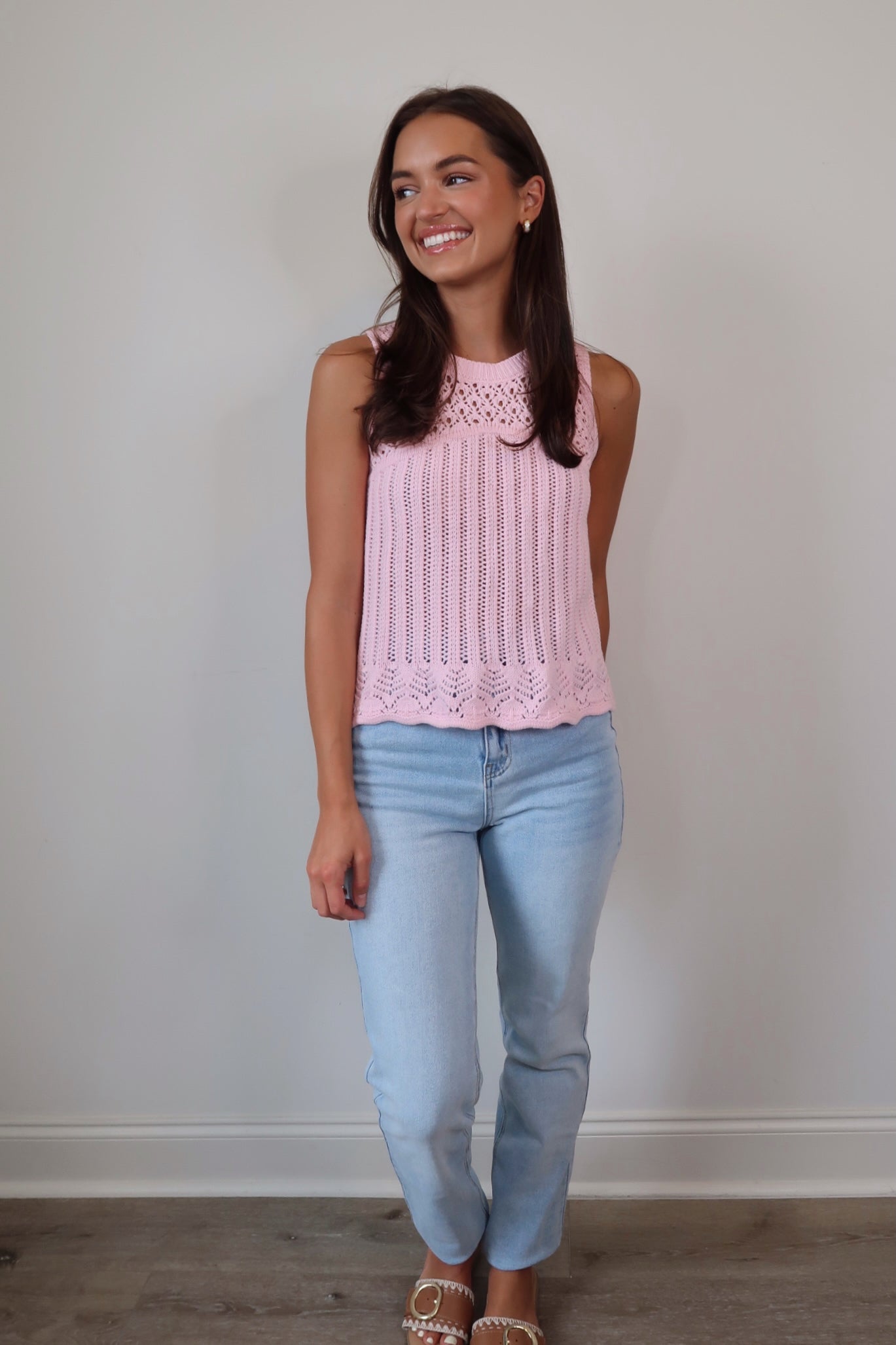 DOORBUSTER Touch of Pink Knit Top