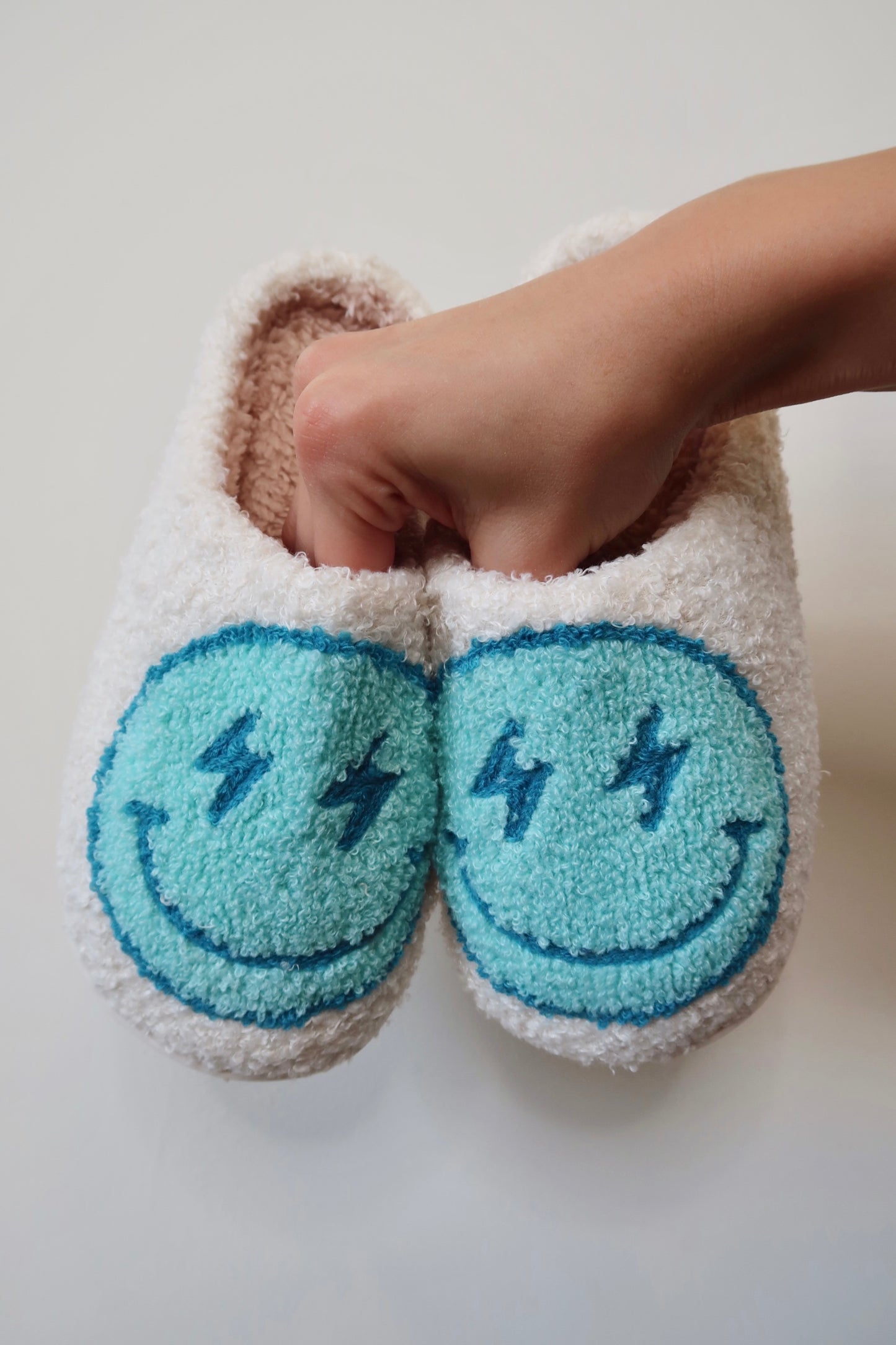 Feeling Electric Smiley Slippers