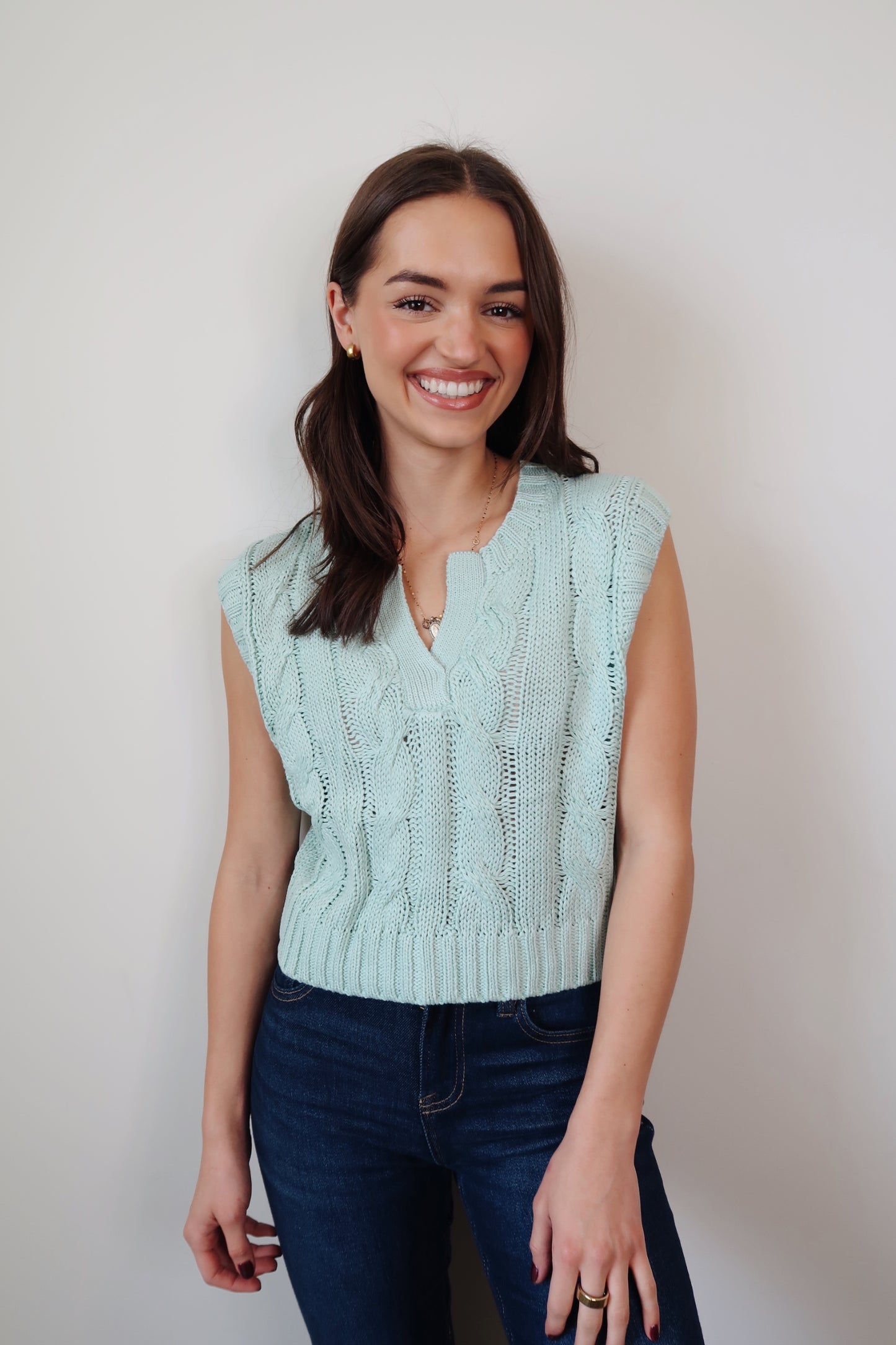 That's So Me Sage Sweater Vest