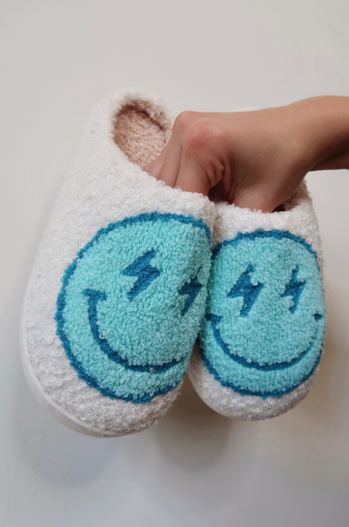 Feeling Electric Smiley Slippers