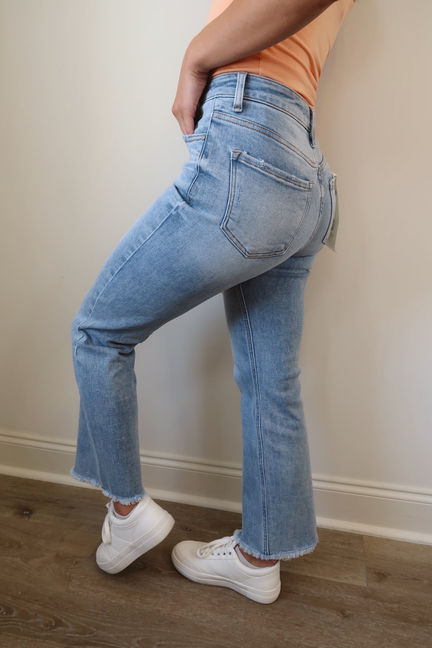 The Aspen Crop Flare Denim