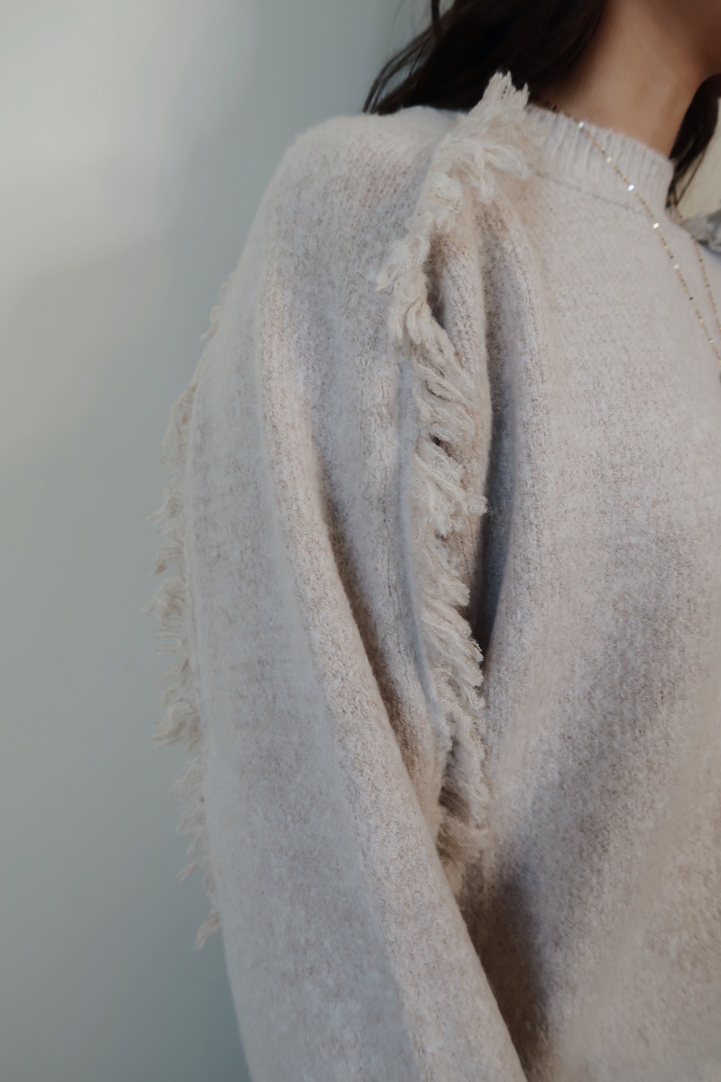 Never Lie Fringe Sweater