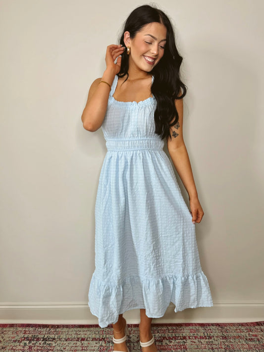 She's So Sweet Peplum Midi Dress