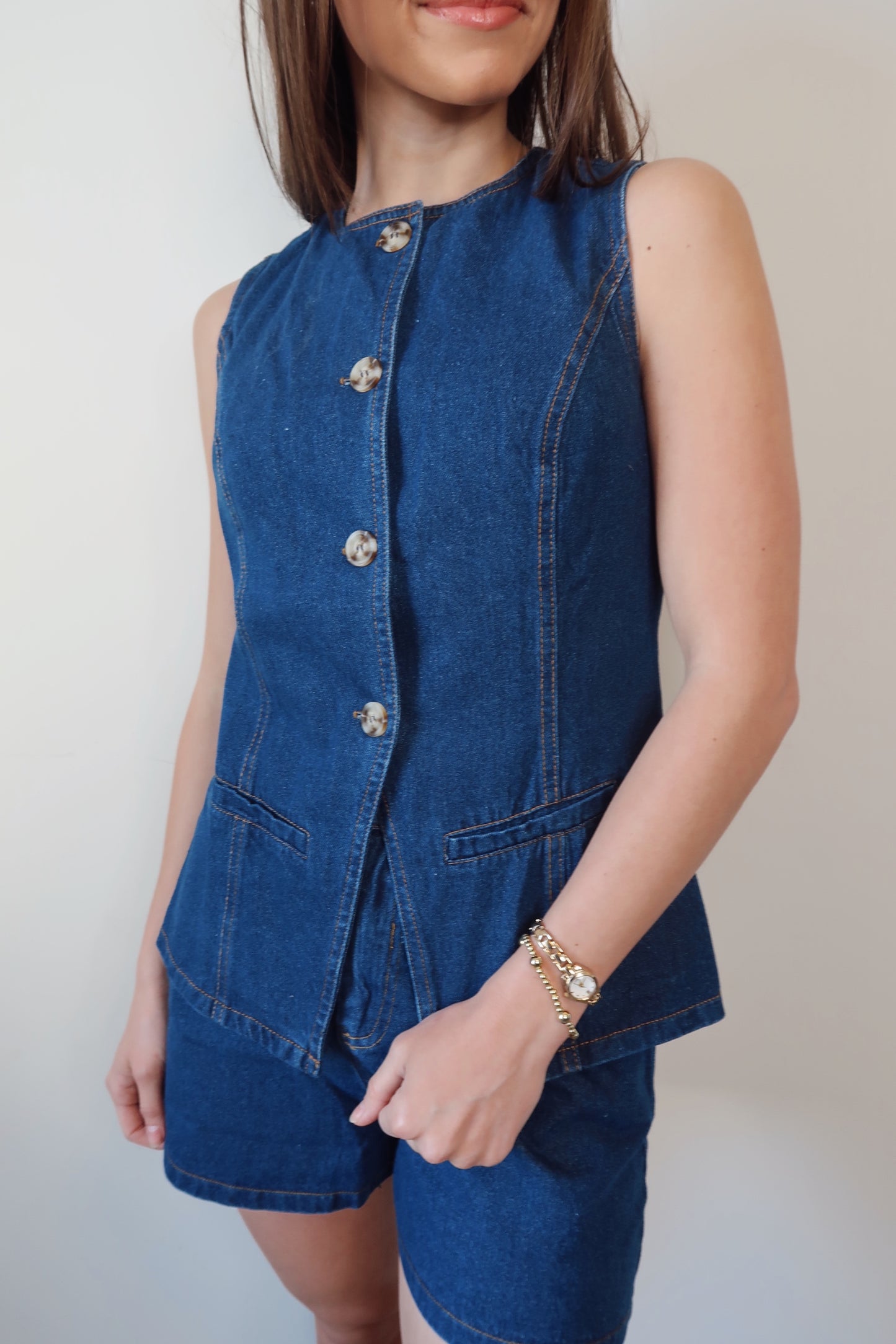 Living the Dream Denim Top