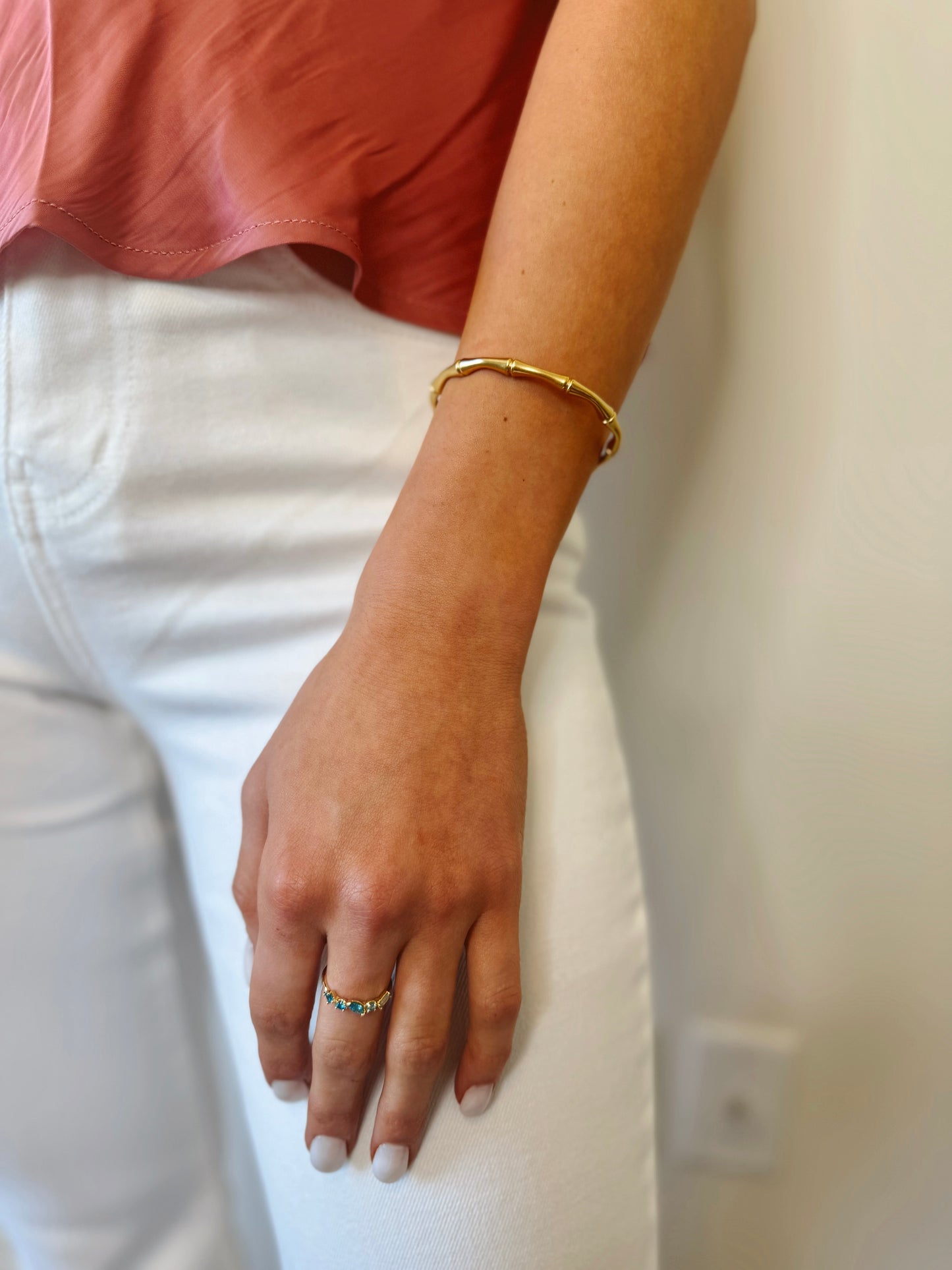 The Gabrielle Bamboo Cuff Bracelet