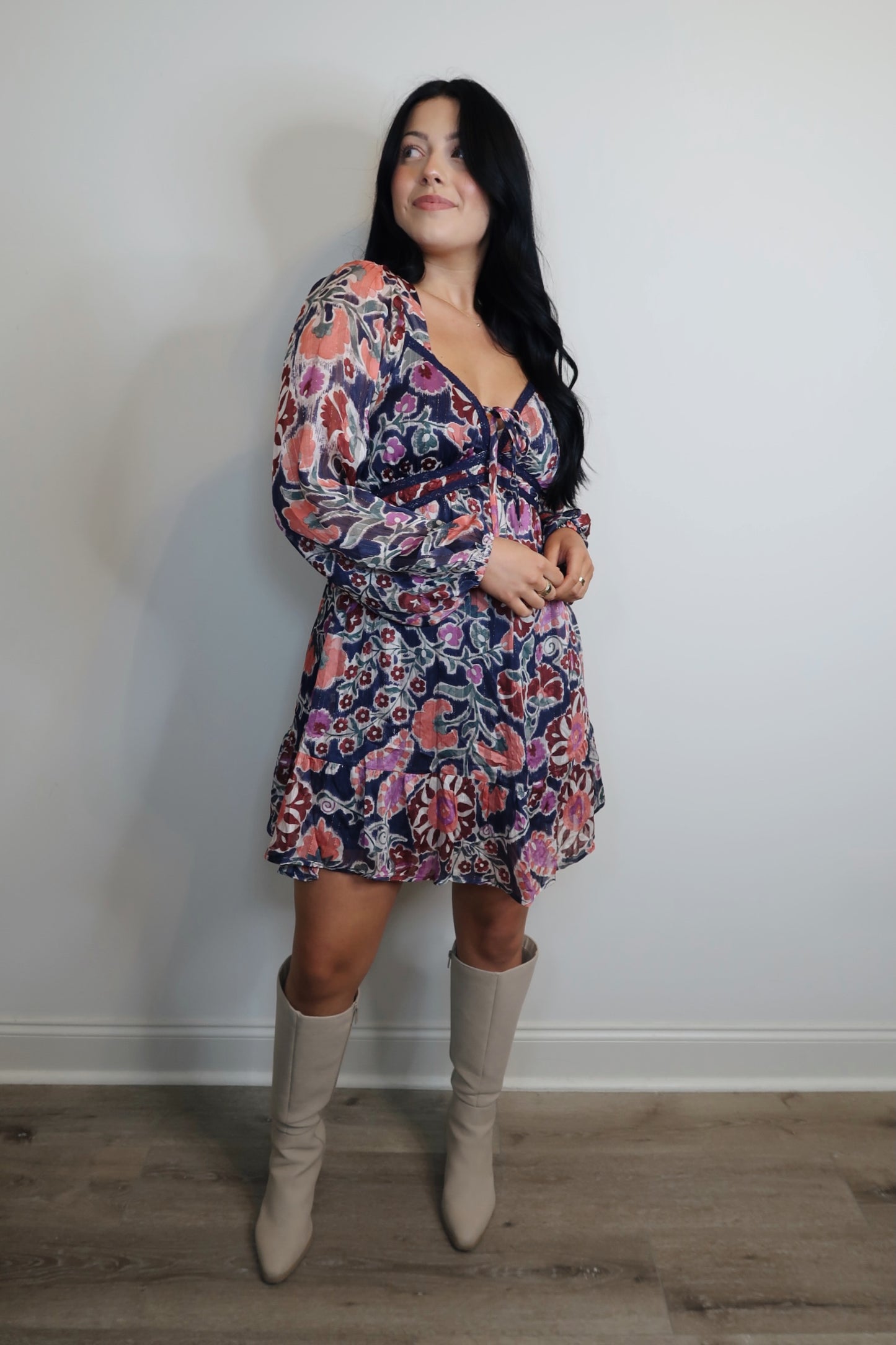 The Little Lace Detailed Mini Dress