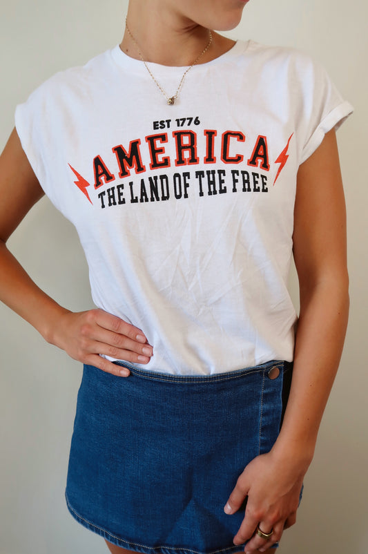 The Land of the Free Graphic Tee