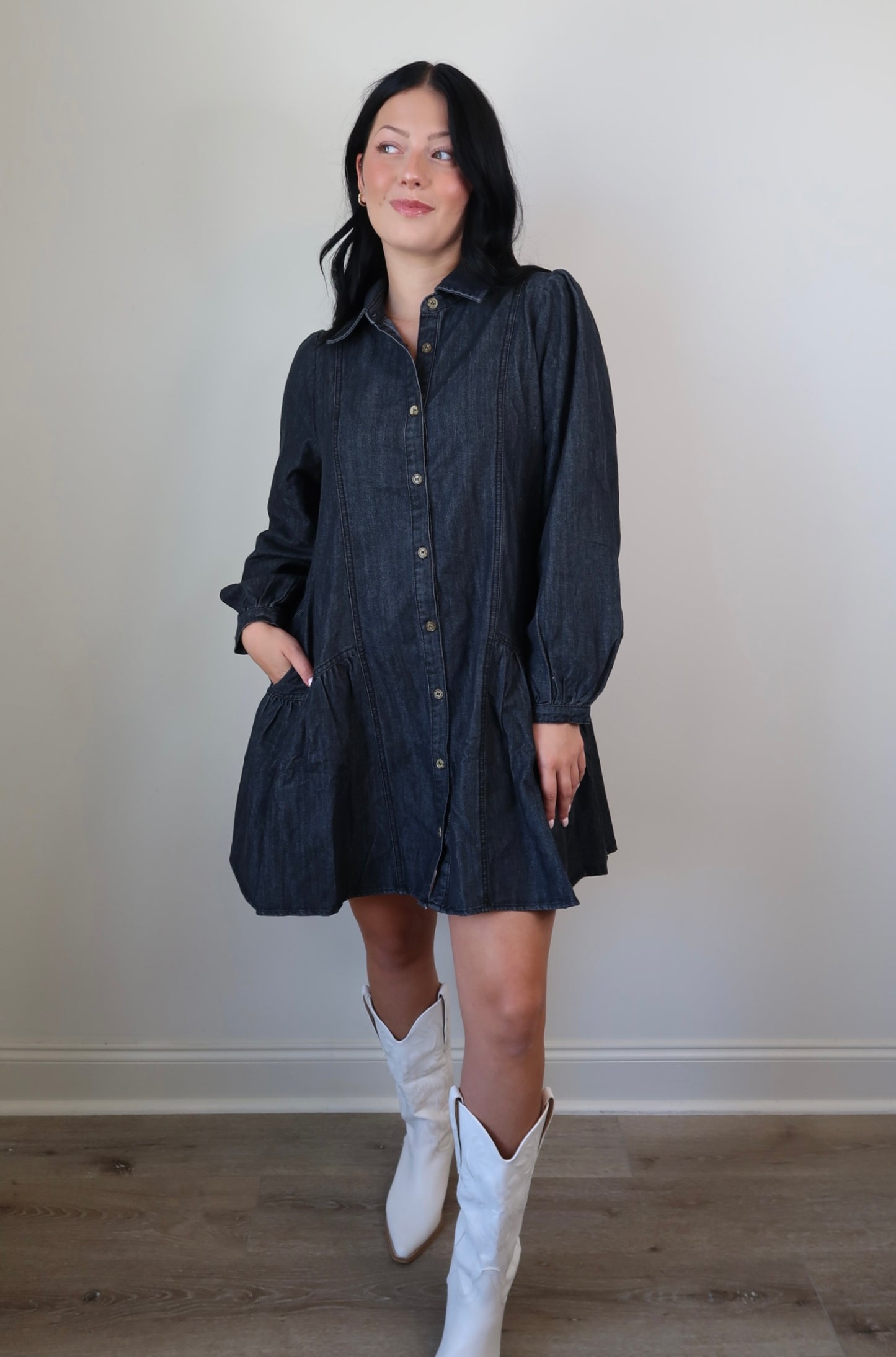 The Darling Denim Dress