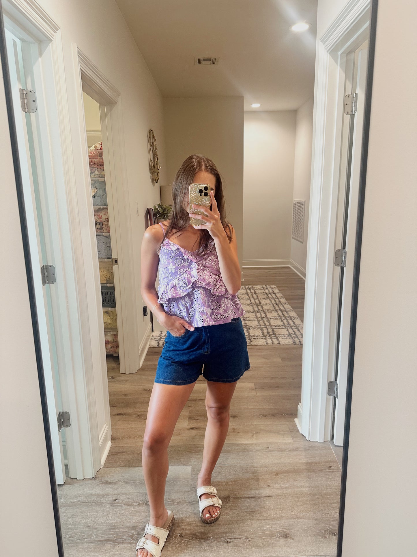 Move On Embroidered Detail Top