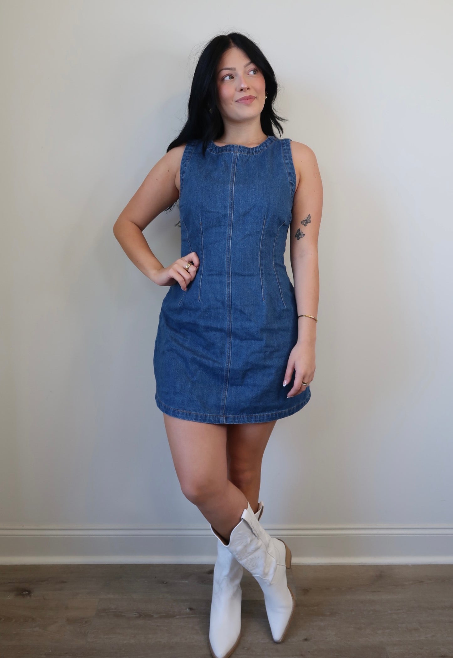 Sassy and Sweet Denim Dress